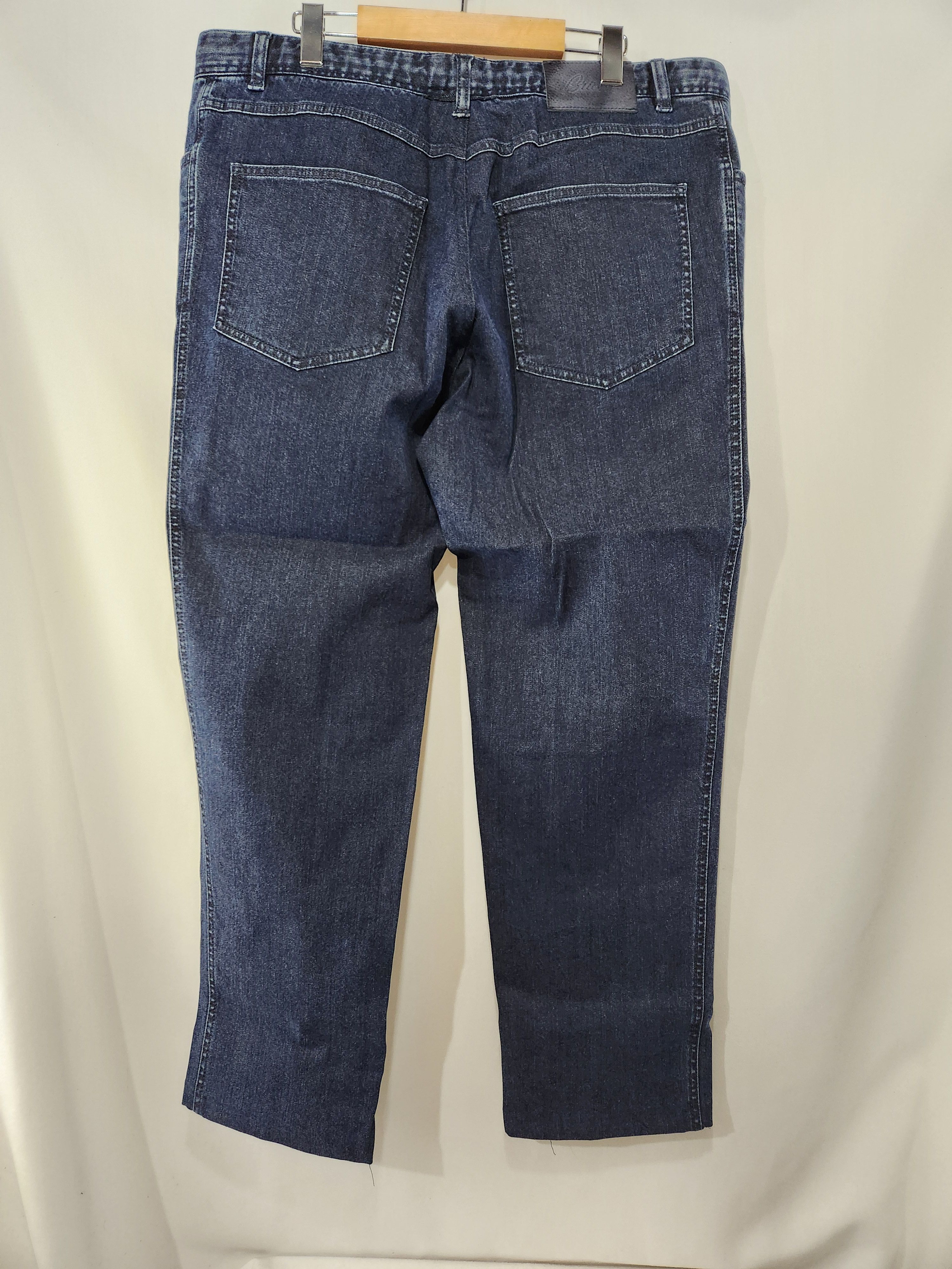 Brioni Stelvio Dark Blue Indigo Cotton Stretch Jeans Size US 44 / EU 60 - 7 Thumbnail