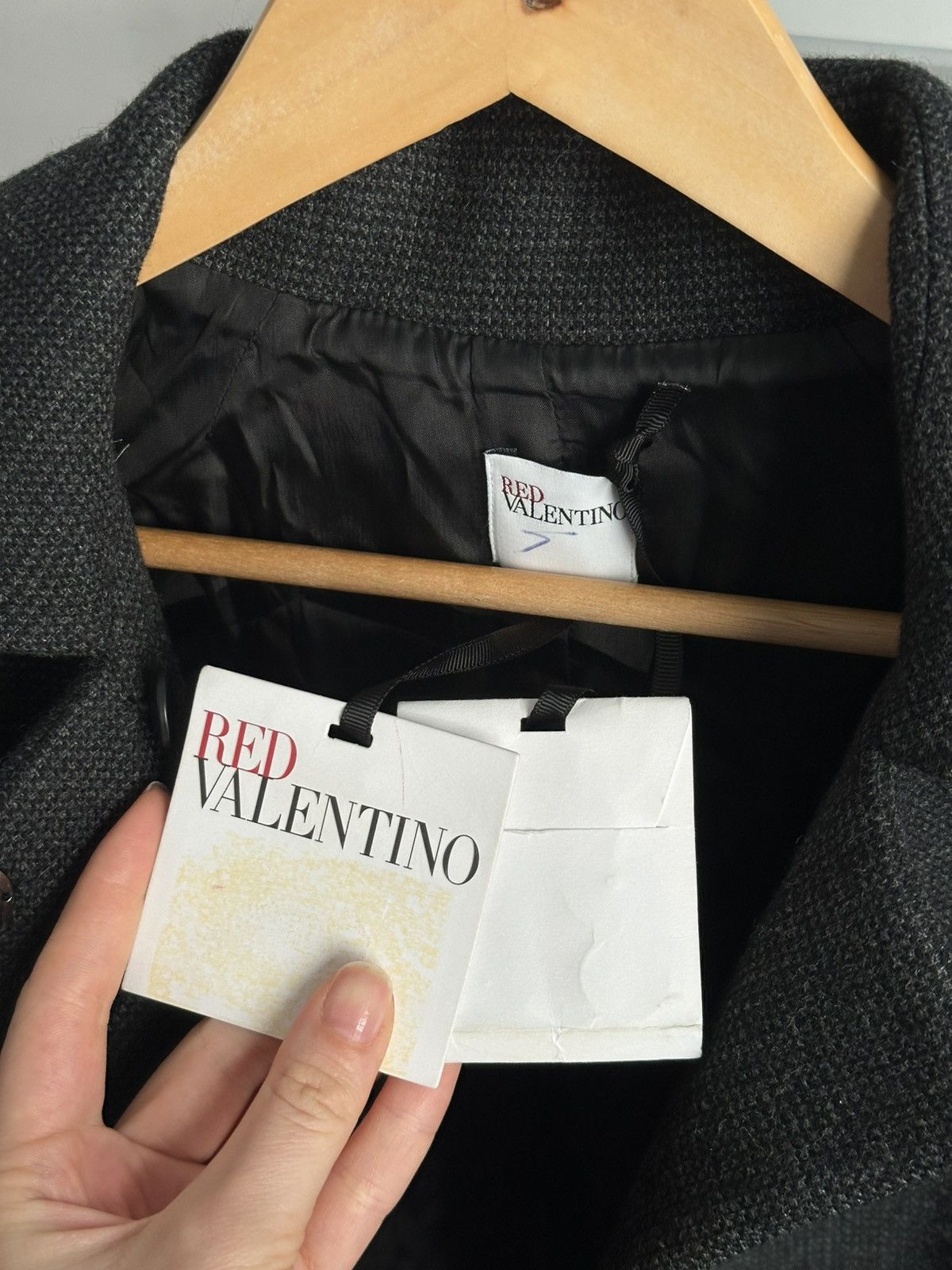 RED Valentino RED Valentino A-line Wool Coat Jacket NWT Size XS / US 0-2 / IT 36-38 - 3 Thumbnail