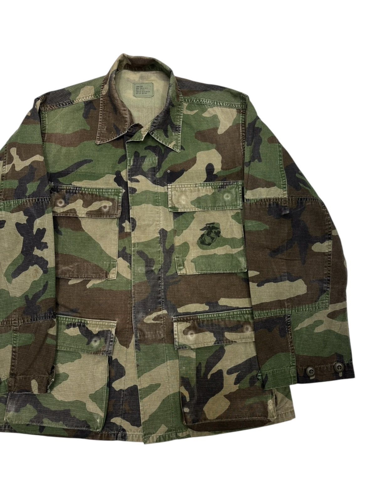 If Six Was Nine 🔥VINTAGE US ARMY WOODLAND CAMOUFLAGE PATTERN MILITARY JACKET Size US S / EU 44-46 / 1 - 6 Thumbnail