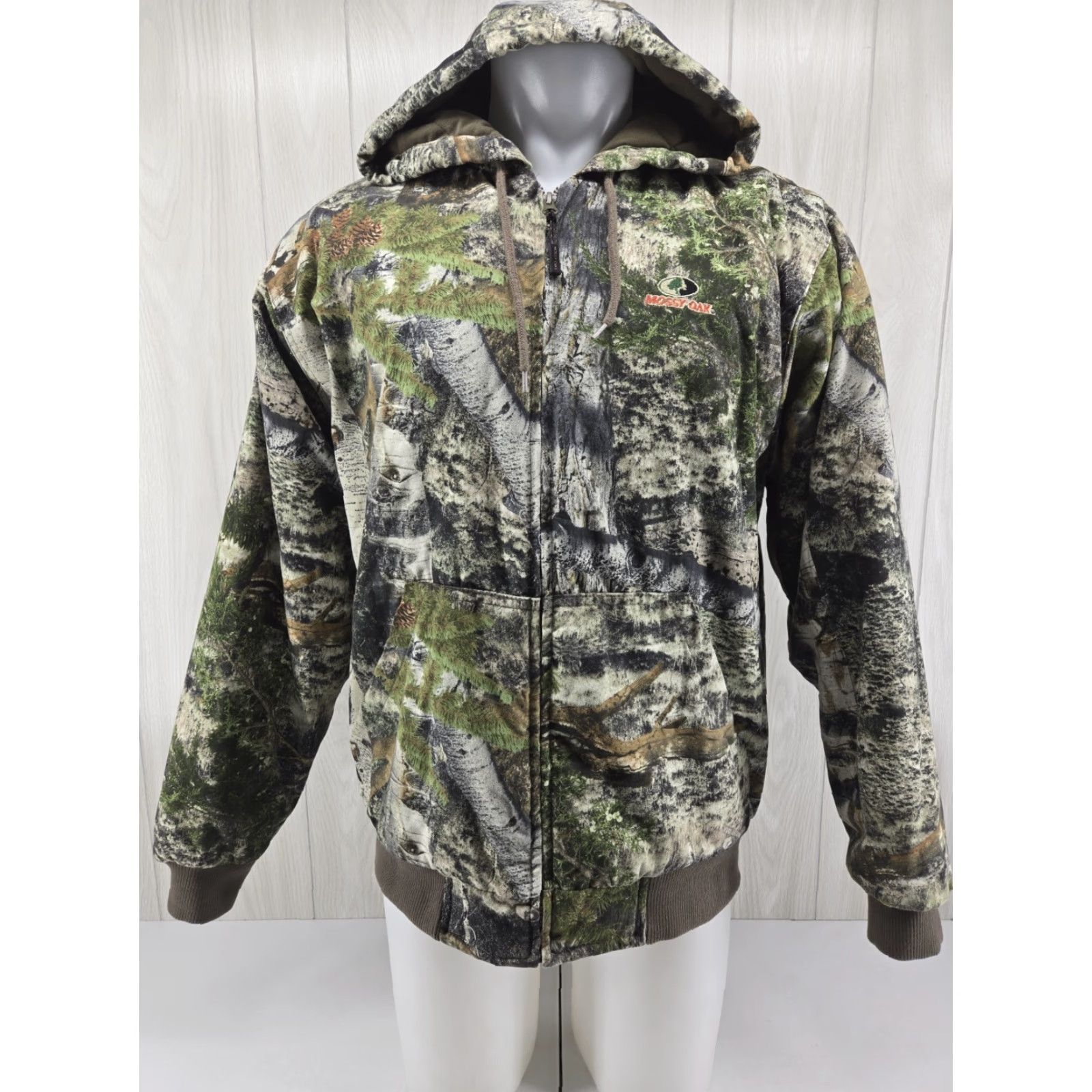 Vintage Mossy Oak Insulated Camo Jacket Green Full Zip Hooded Large Hunting Men L Zip Mos... Size US L / EU 52-54 / 3 - 2 Thumbnail