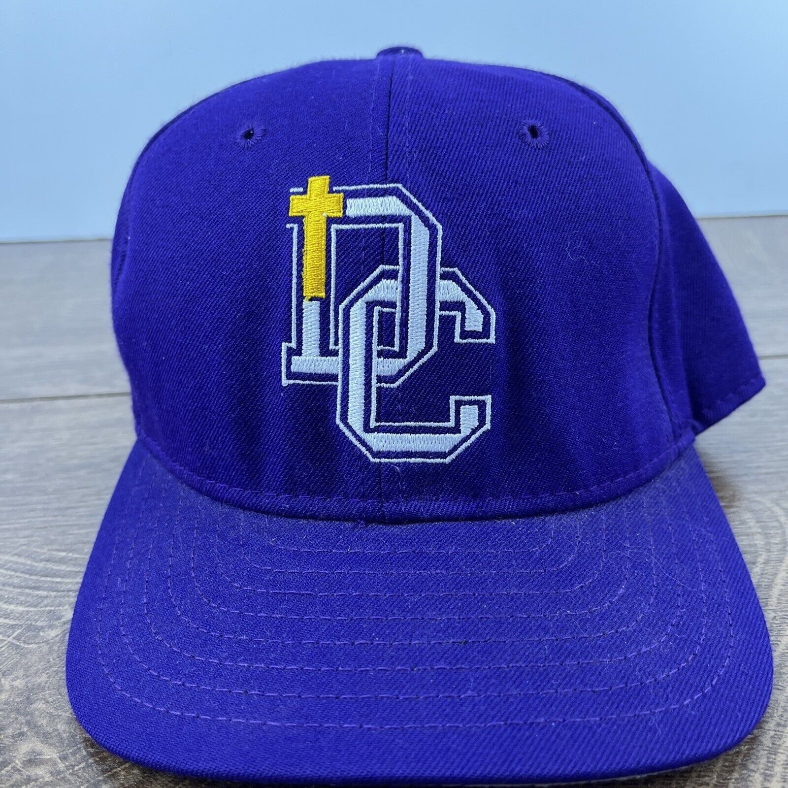 Other Defiance College Hat Yellow Jackets Purple Hat Adjustable Ad Size ONE SIZE - 2 Thumbnail