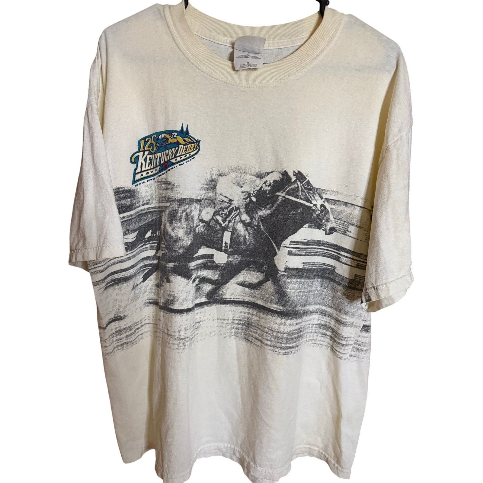 Gildan Vintage Kentucky Derby Wraparound Tee Size US XL / EU 56 / 4 - 1 Thumbnail