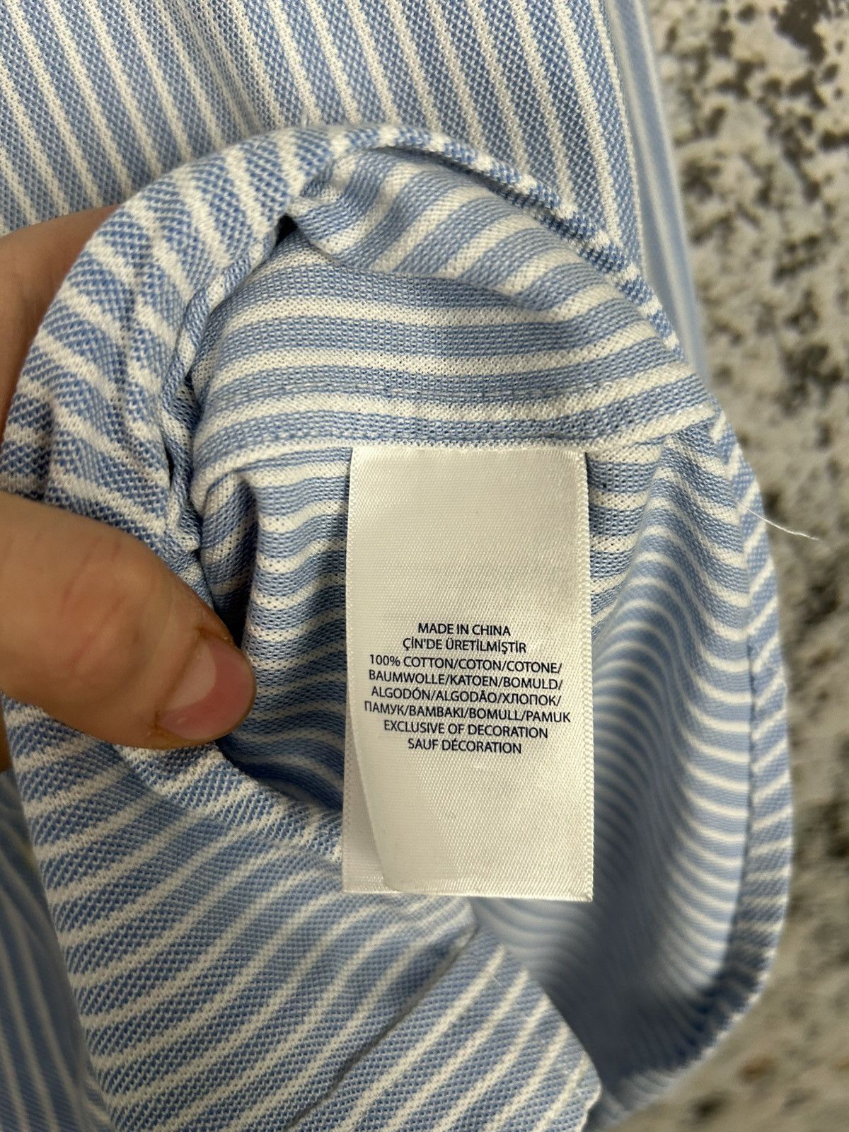 Polo Ralph Lauren Polo Ralph Lauren Stripe Blue Shirt Elegant Vintage Size US M / EU 48-50 / 2 - 6 Thumbnail
