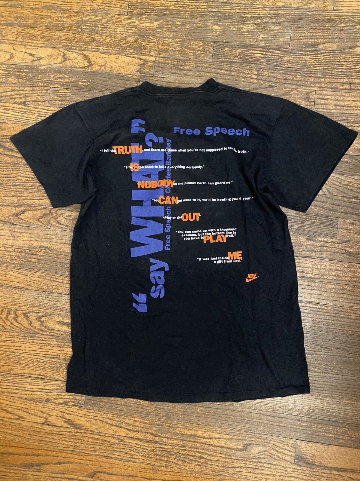 Nike × Vintage VINTAGE Charles Barkley ‘Free Speech’ Tee Size US L / EU 52-54 / 3 - 2 Thumbnail