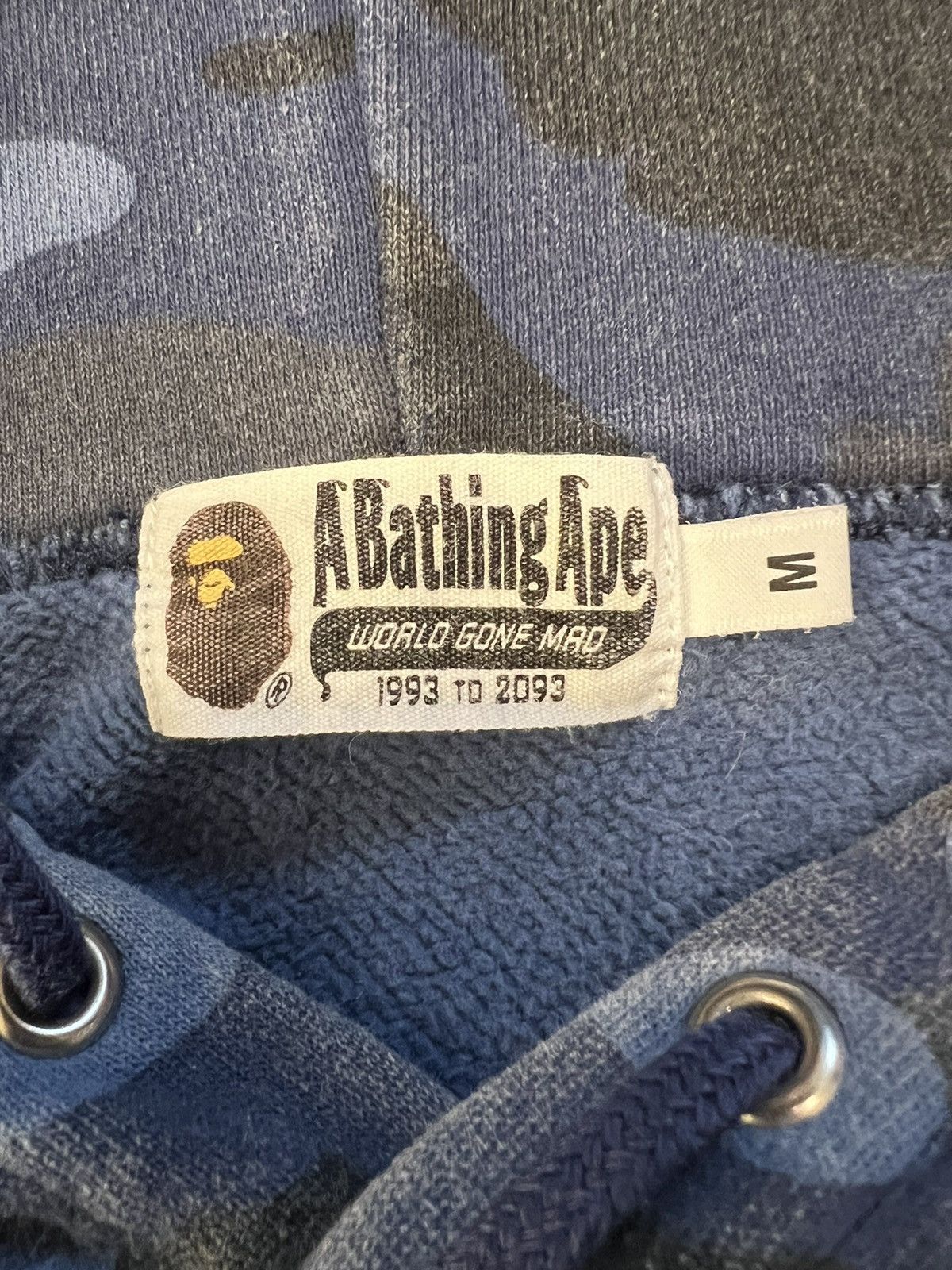 Bape Bape Blue Camo NYC Logo Hoodie Size US M / EU 48-50 / 2 - 6 Thumbnail
