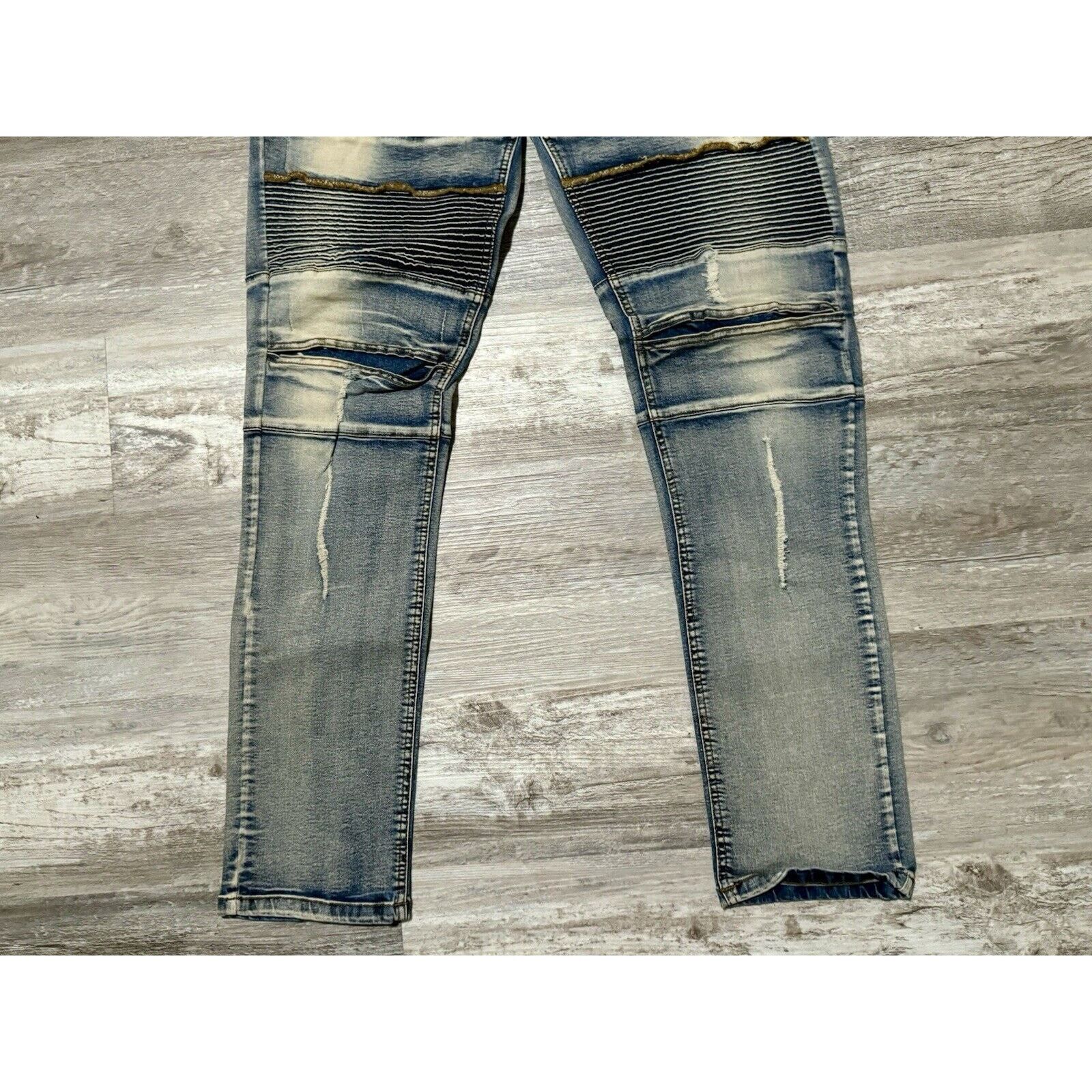 Other KDNK Men's Distressed Slim Tapered Jeans 38 Size US 38 / EU 54 - 3 Thumbnail