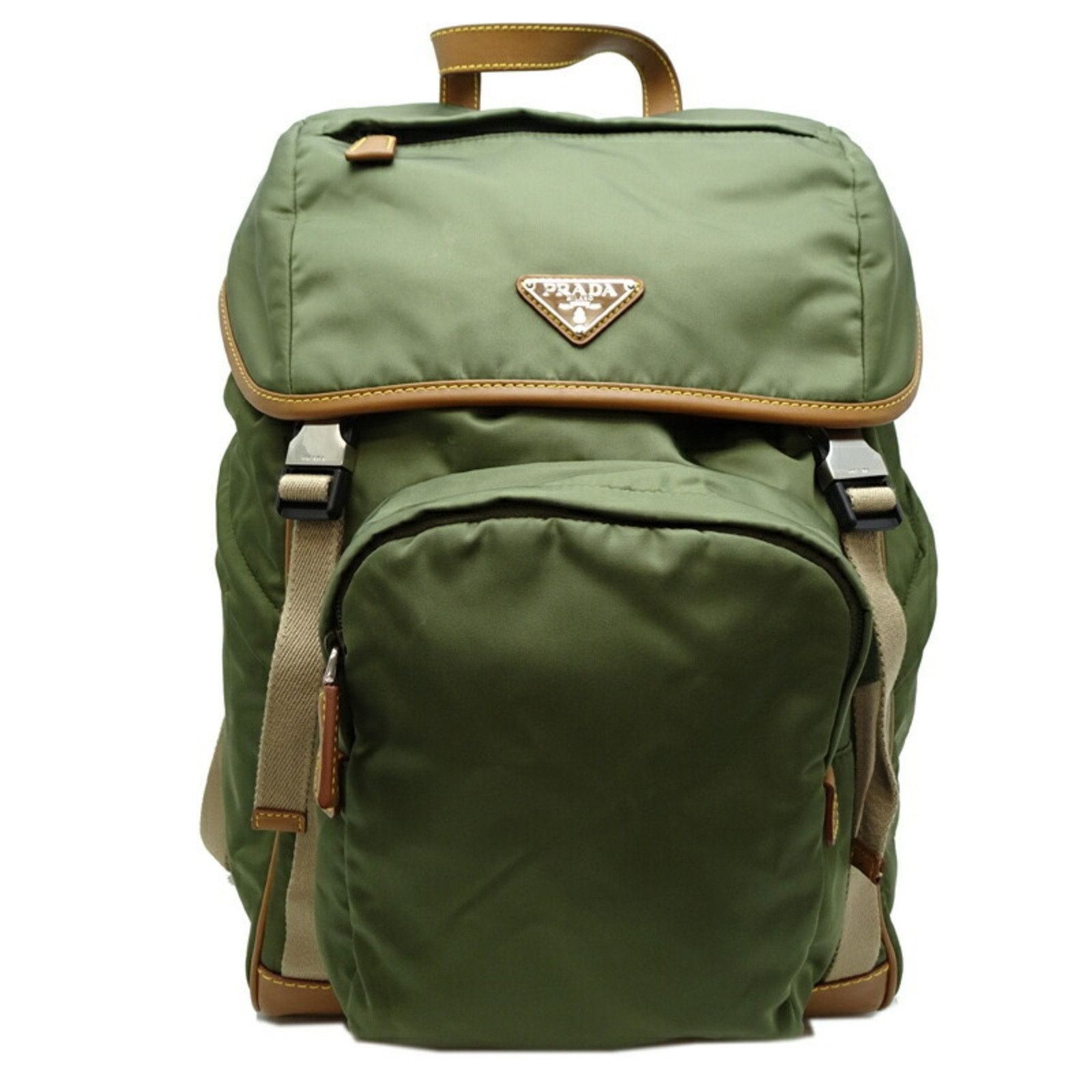 Prada Prada Tessuto Backpack Green Nylon Backpack