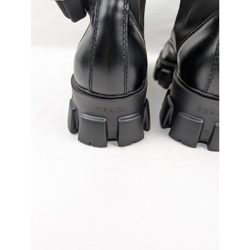 o1rshd1 Strapped Pouch Combat Boots 13 Prada - 13.5 US