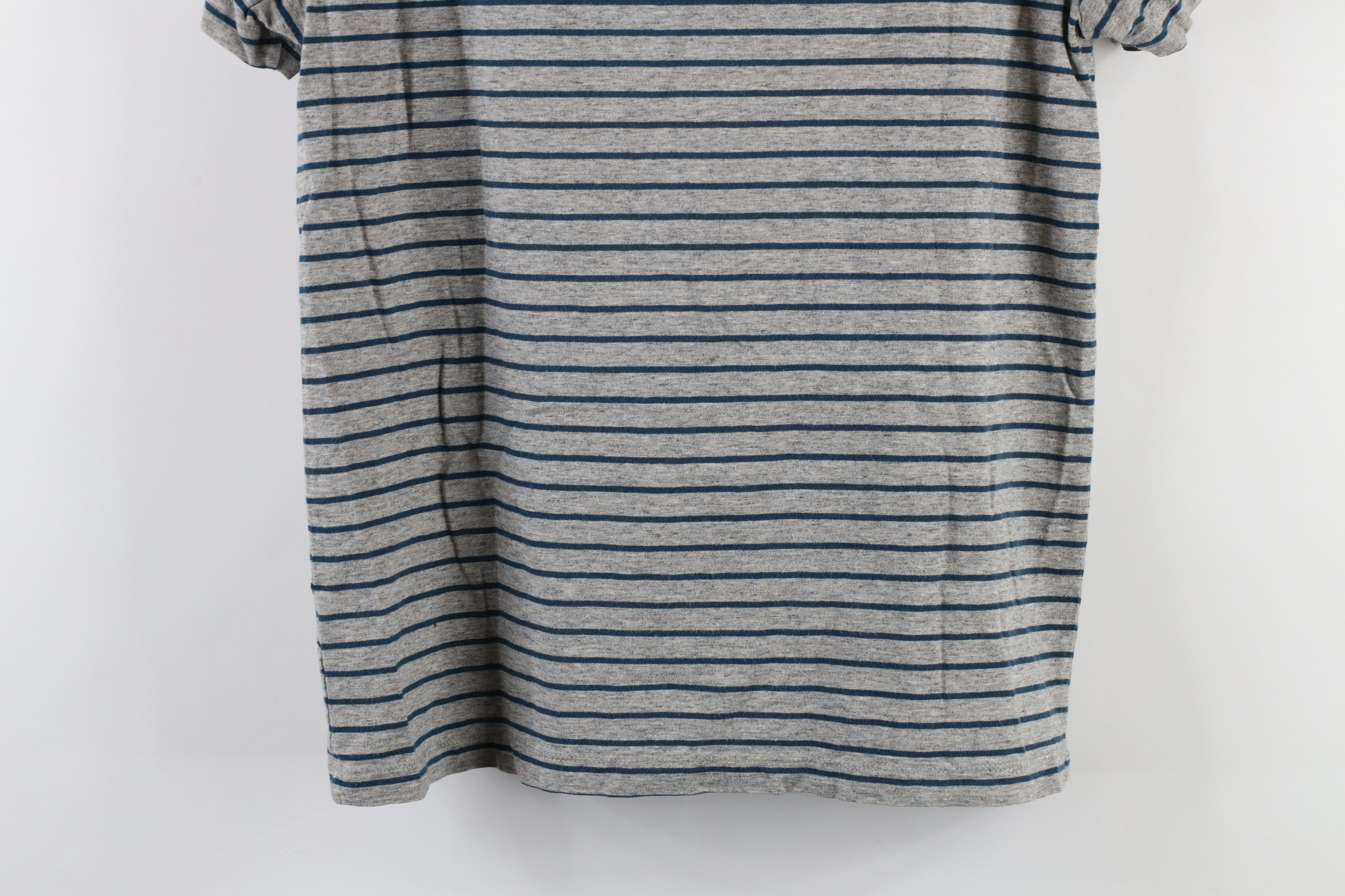 J.Crew × Vintage J Crew Fit Striped Short Sleeve Pocket T-Shirt Heather Gray Size US S / EU 44-46 / 1 - 11 Thumbnail