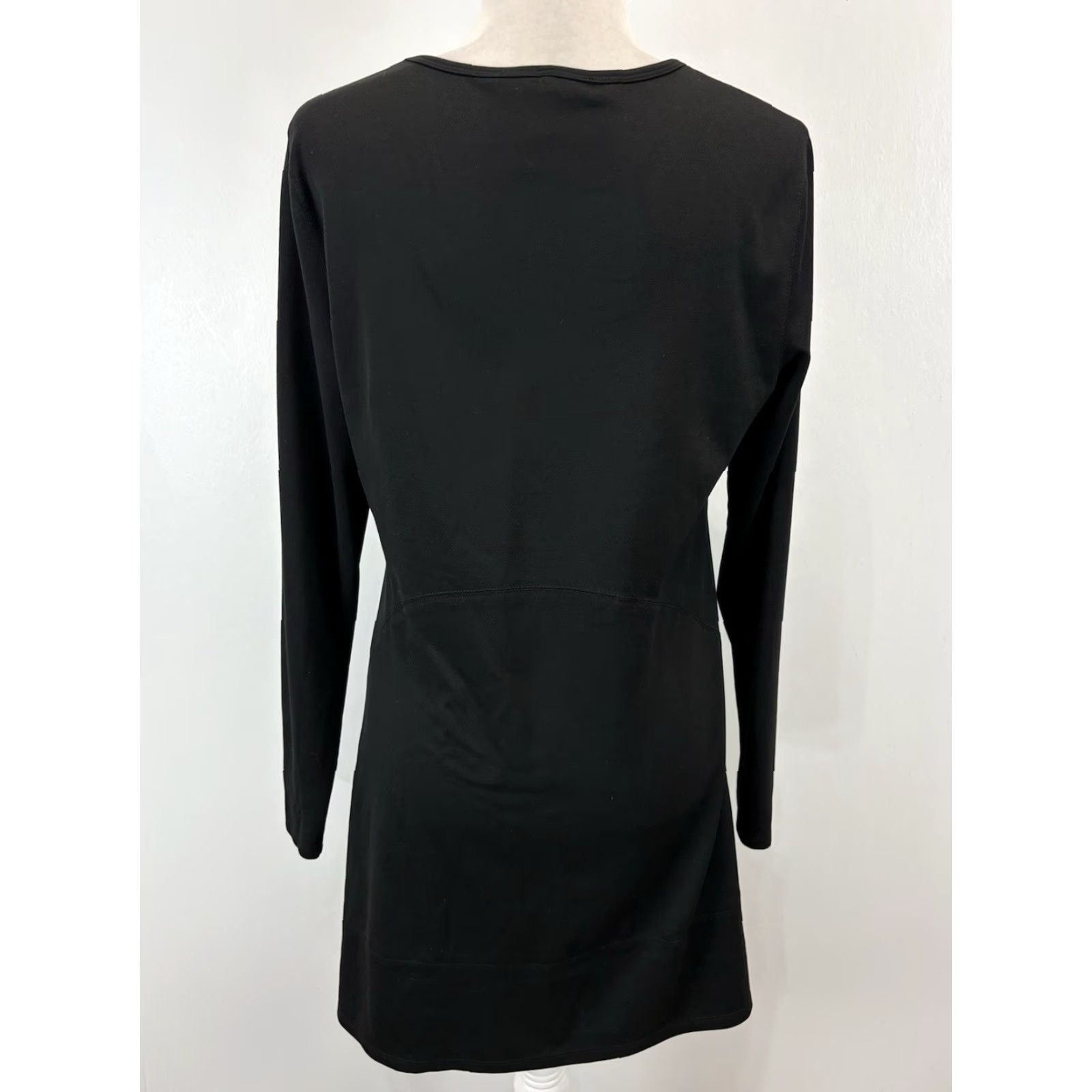 Vintage Ali Miles Shirt Women's Medium Black Red Long Sleeve Round Neck Pullover Casual Tunic Womens Size M / US 6-8 / IT 42-44 - 3 Thumbnail
