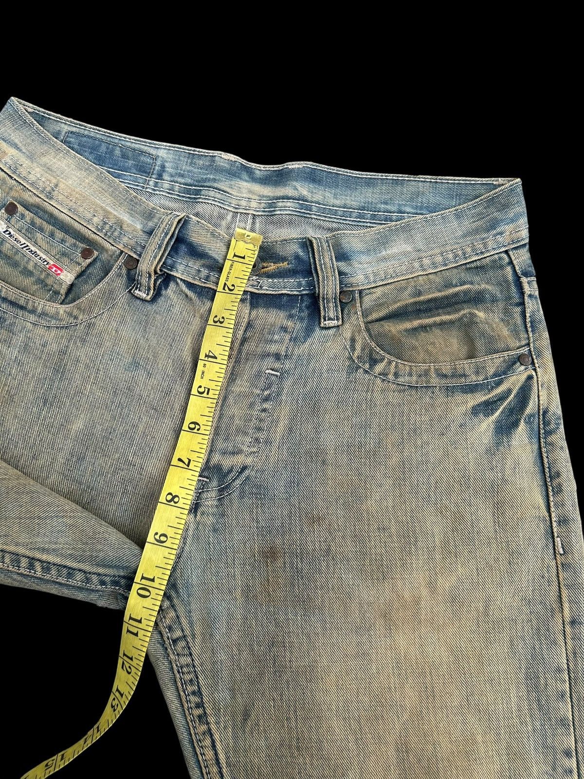 Kapital Vintage Diesel Big Logo Distressed Dirty Denim jeans Size US 32 / EU 48 - 21 Thumbnail