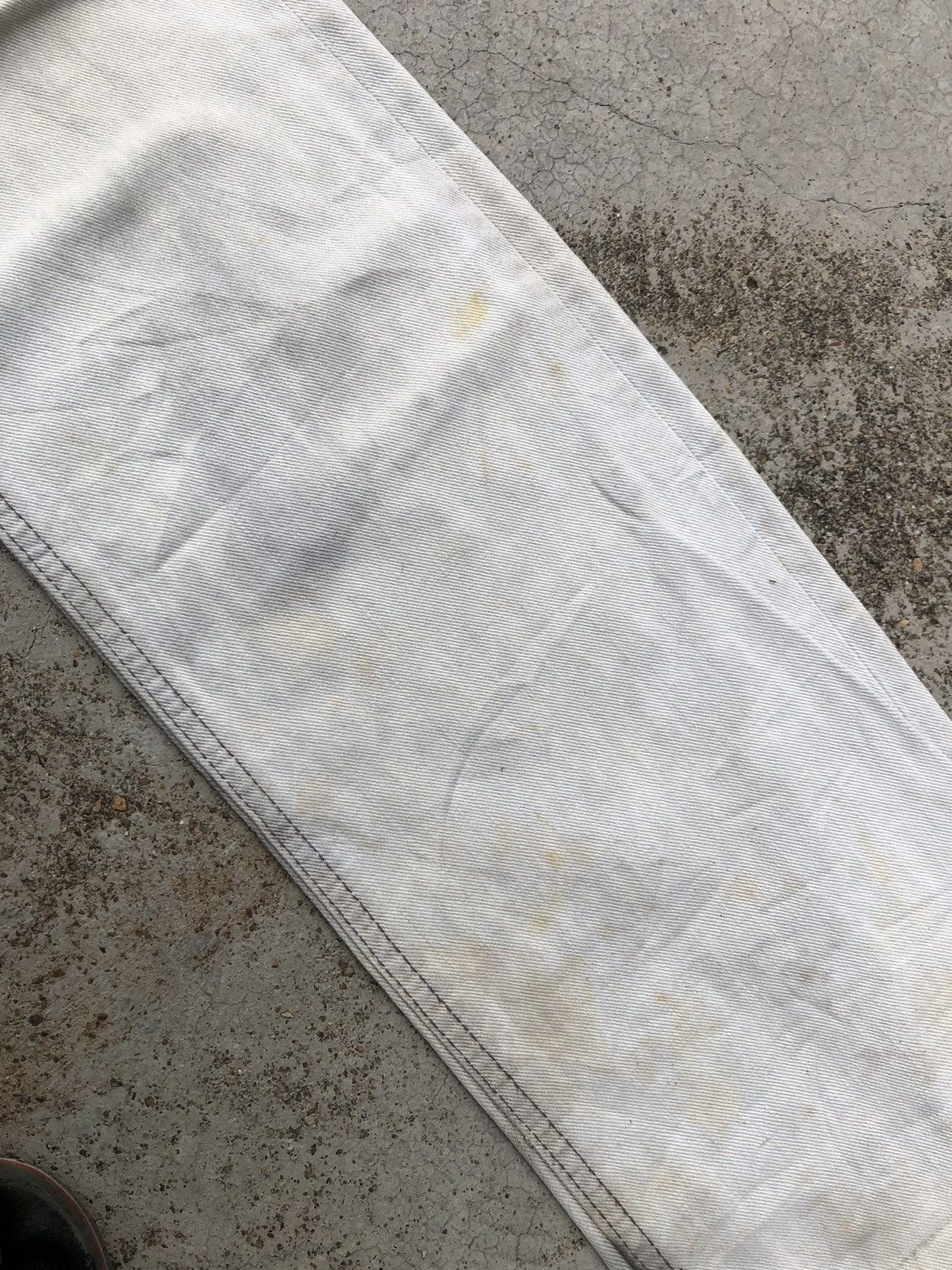 Tete Homme FLARED DIRTY YELLOWISH JEANS BY TETE HOMME Size US 34 / EU 50 - 9 Thumbnail