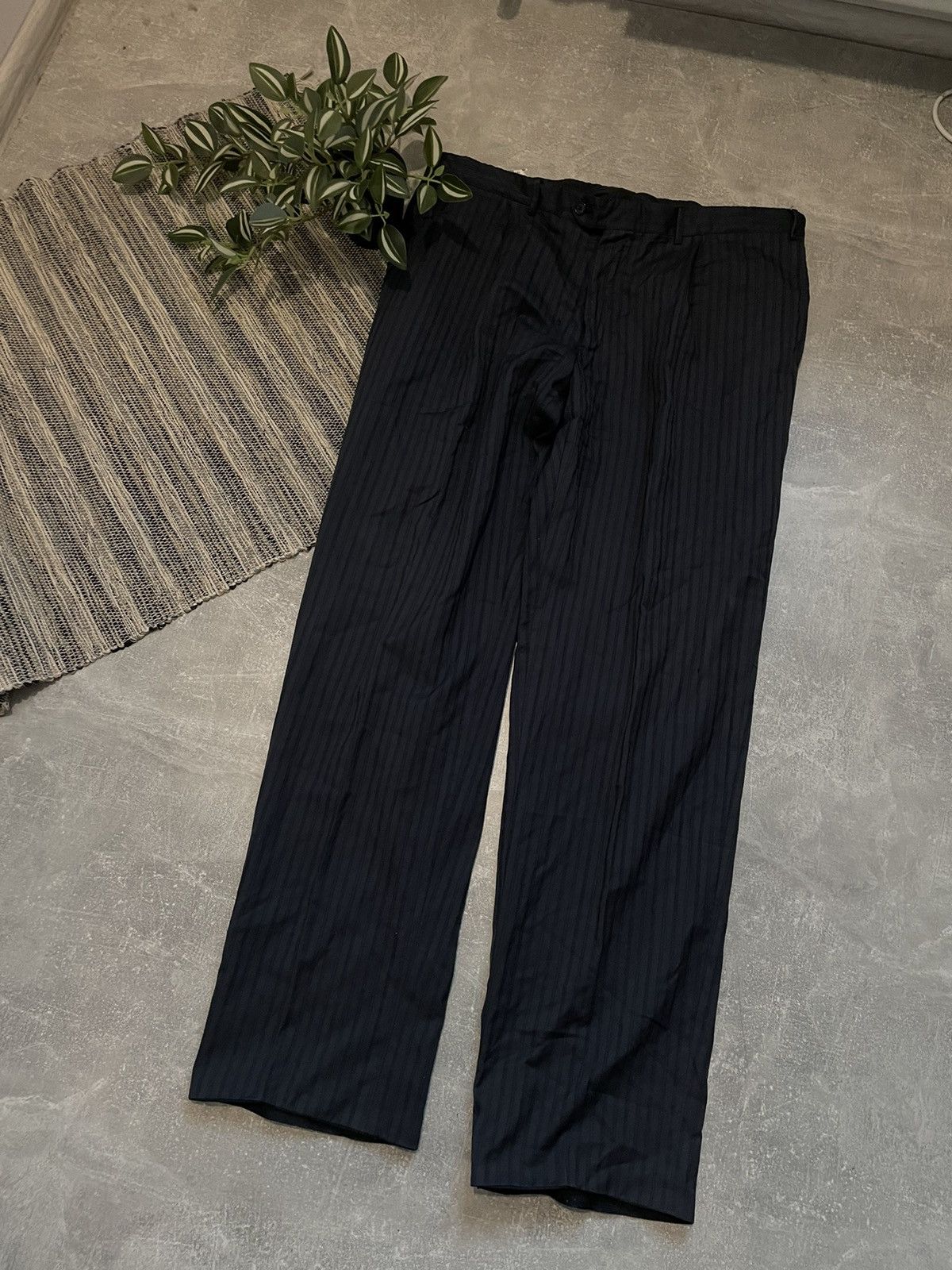 Corneliani Italy pants luxury 90s old money virgin wool silk
