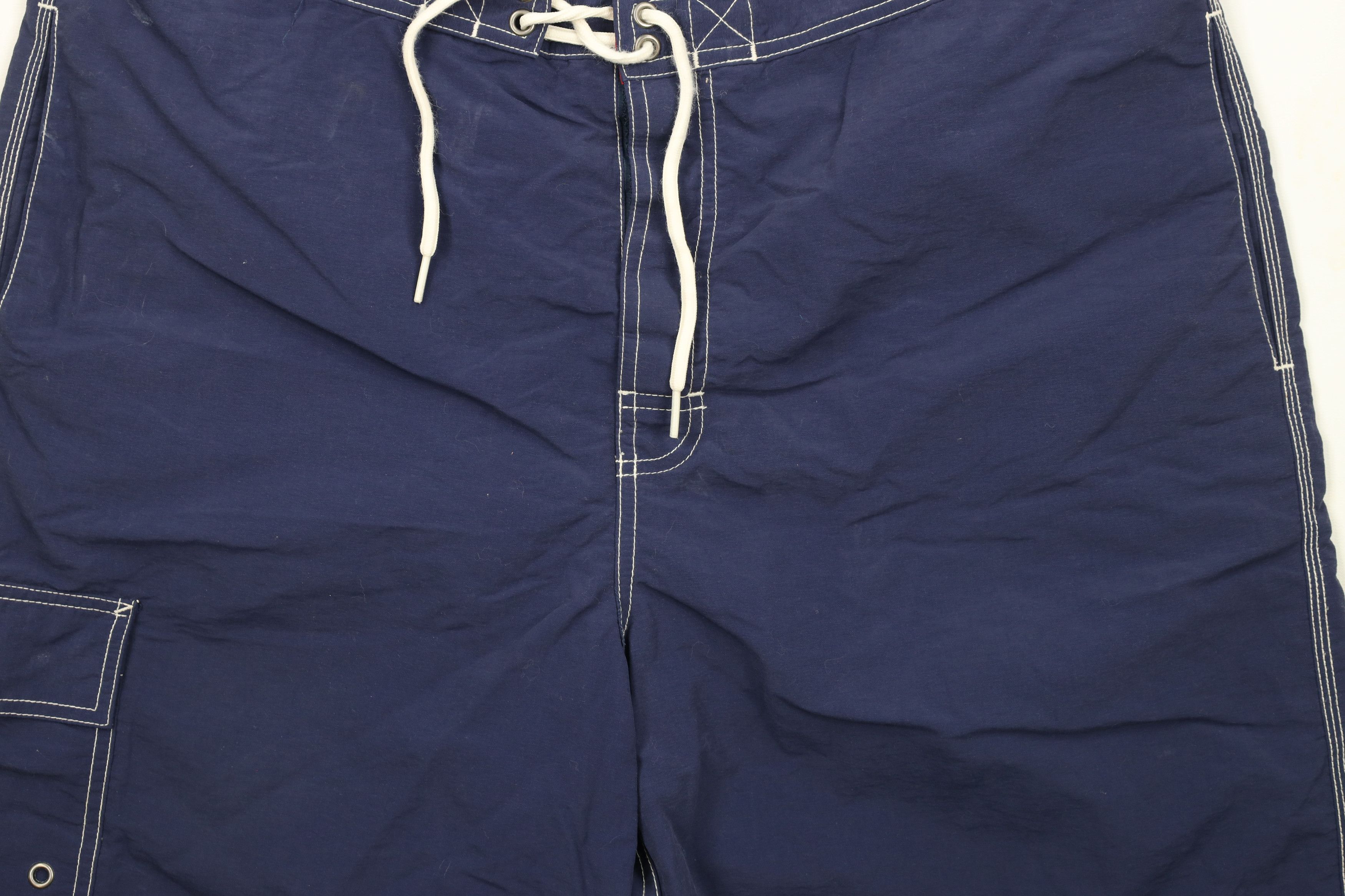 Ralph Lauren × Vintage Vintage 90s Ralph Lauren Spell Out Lined Shorts Swim Trunks Size US 36 / EU 52 - 3 Thumbnail