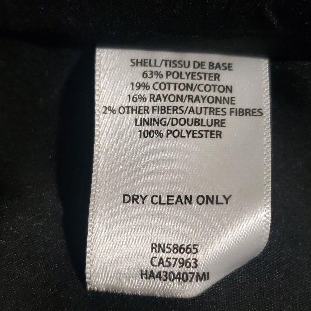 Designer CT1975 Halogen Black & White Checkered Tweed Frilled Jacket Size XL / US 12-14 / IT 48-50 - 7 Thumbnail