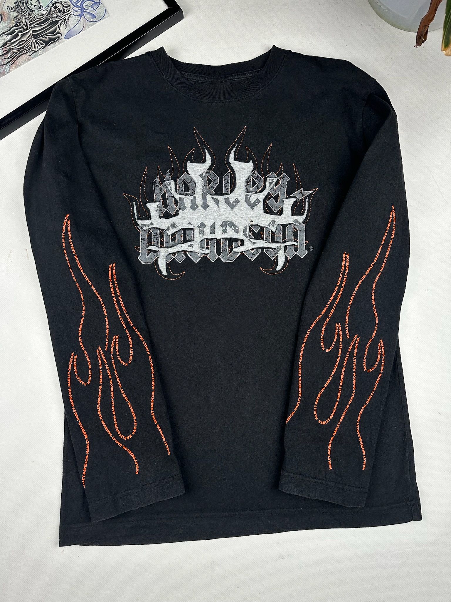 Harley Davidson Harley Davidson Longsleeve Tee flame Size US M / EU 48-50 / 2 - 5 Thumbnail