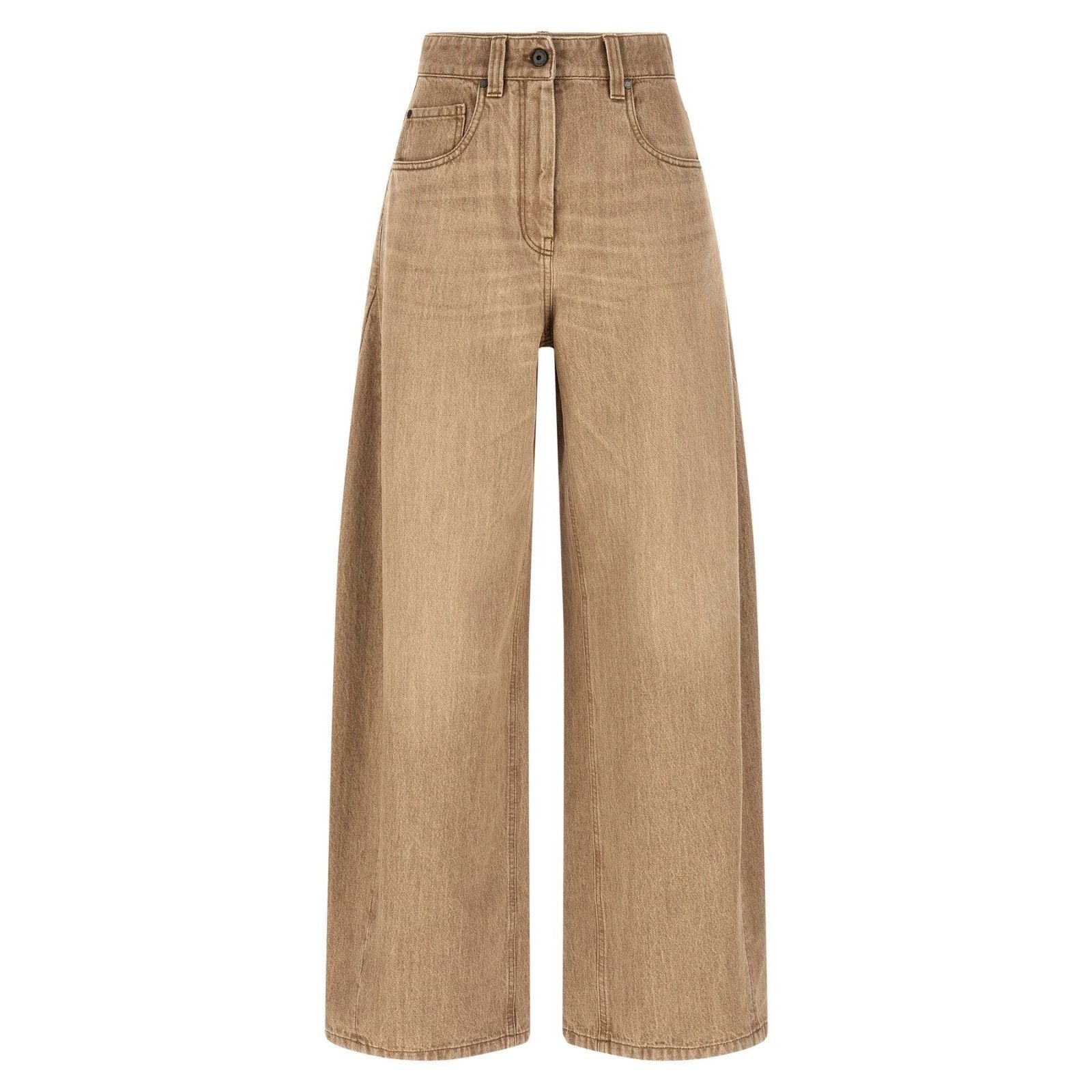 BRUNELLO CUCINELLI $2000 Beige Denim Trousers New & Authenti