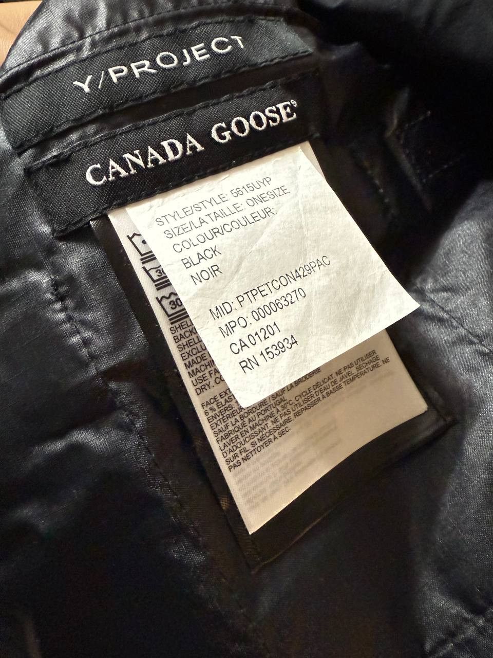 Canada Goose × Y/Project Y/Project Black Canada Goose Edition Field Poncho Coat Size US M / EU 48-50 / 2 - 6 Thumbnail