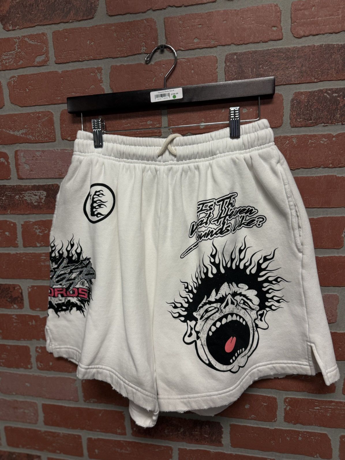 HELLSTAR Hellstar Records Shorts White Size Small Size US 30 / EU 46 - 2 Thumbnail