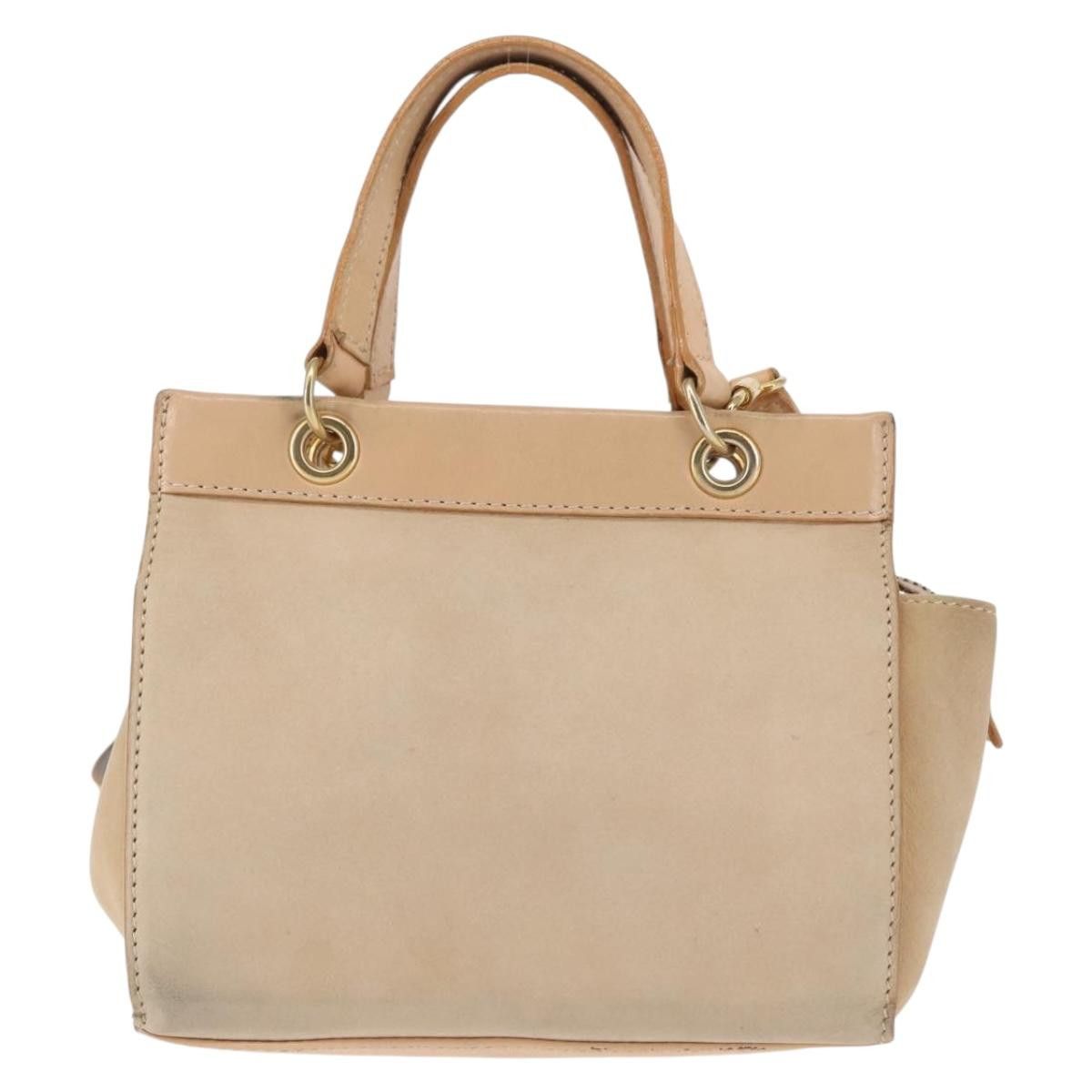 Celine CELINE Shoulder Bag Suede Leather Beige Gold Size ONE SIZE - 2 Thumbnail