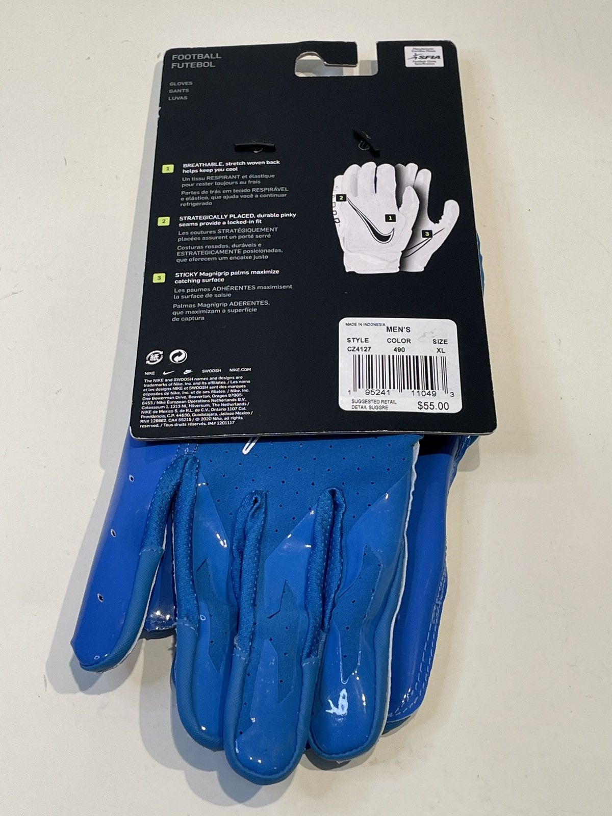Nike Nike Vapor Jet 6.0 Football Gloves (size mens XL) Size ONE SIZE - 3 Thumbnail