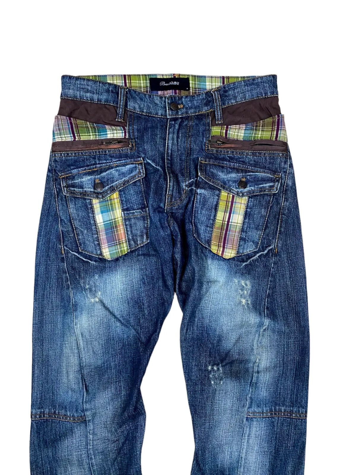 Japanese Brand × Vintage ✅️Vintage BreathMint Denim Double Waist Multi Pocket Rare🔥 Size US 34 / EU 50 - 3 Thumbnail