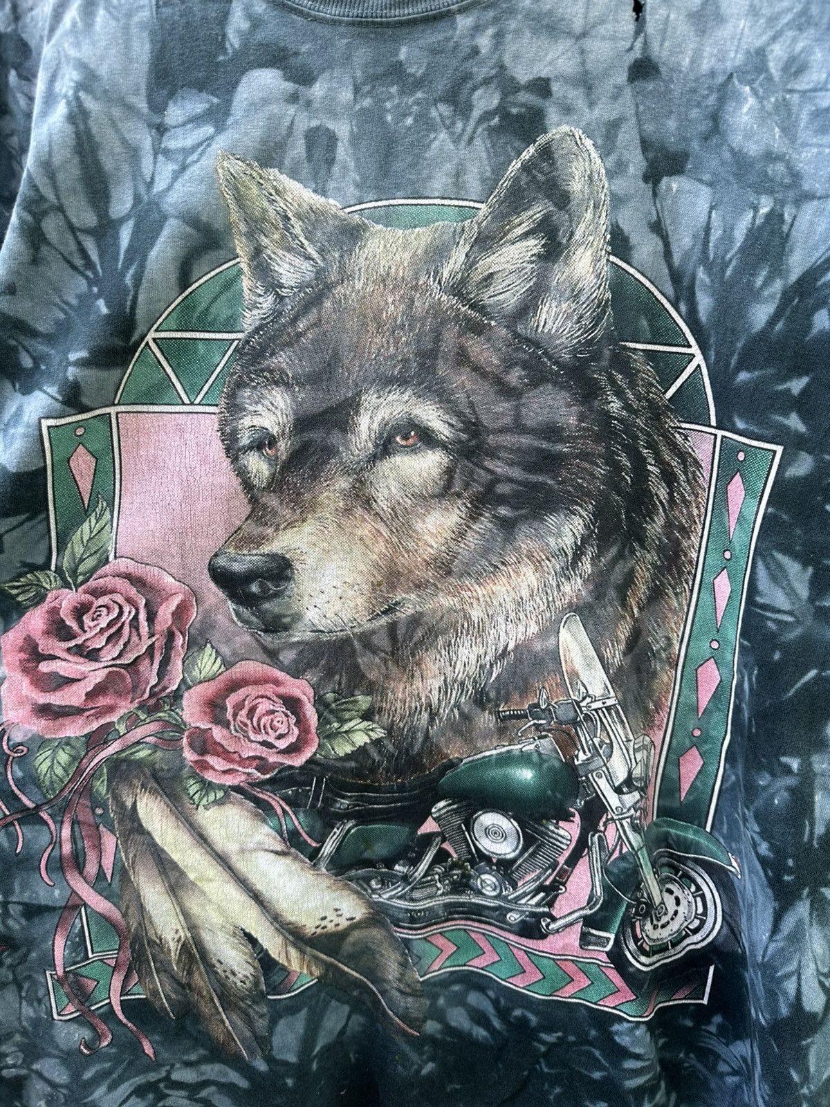 Vintage Vintage Wolf Choppers Tee Shirt Size US XL / EU 56 / 4 - 6 Thumbnail