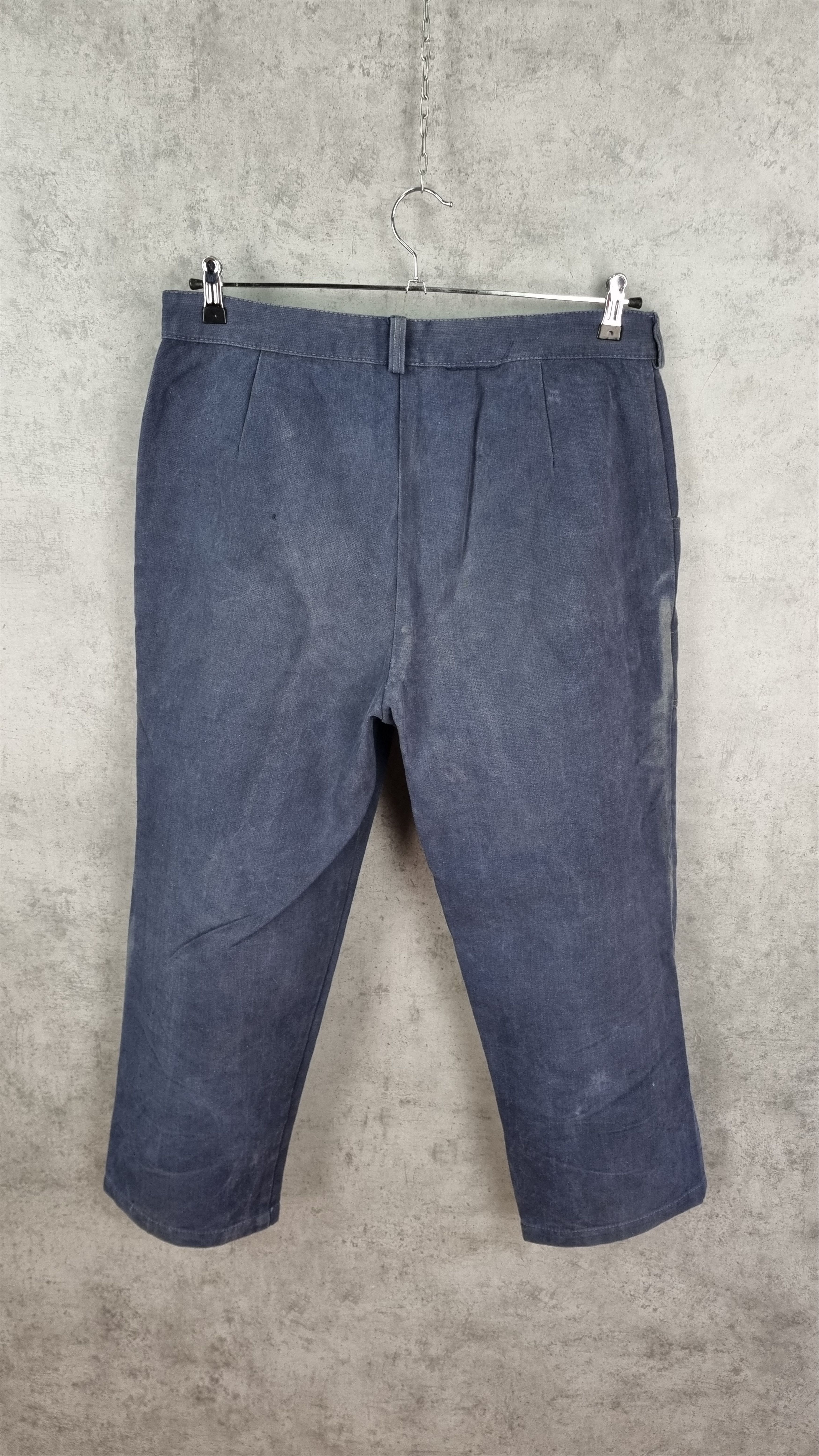 Le Laboureur × Vetra × Vintage Rare Double knees 60s Faded Workers pants Thrashed Punk Size US 32 / EU 48 - 14 Thumbnail