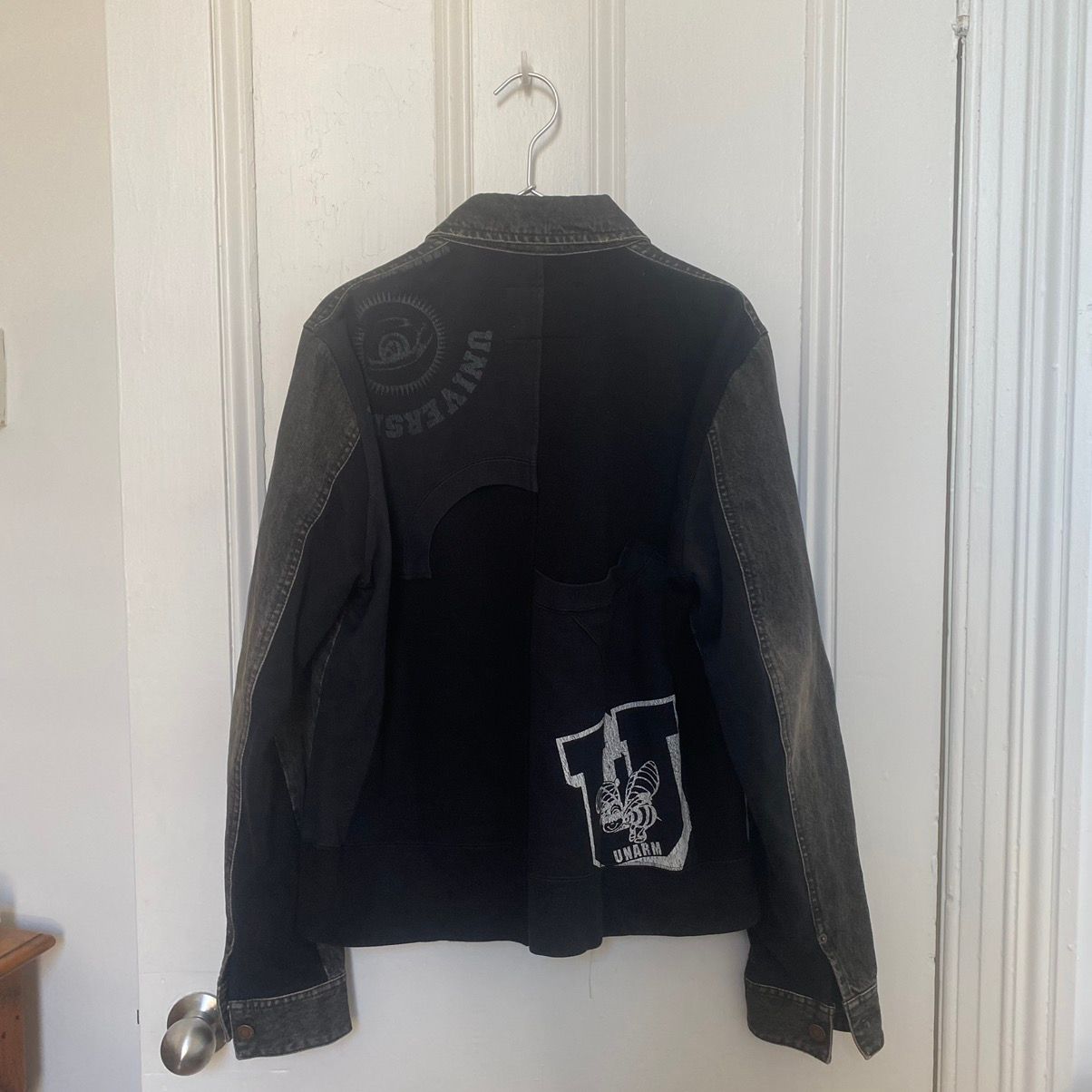 Pre-owned Undercover Aw03  Paper Doll Denim Jacket In Black