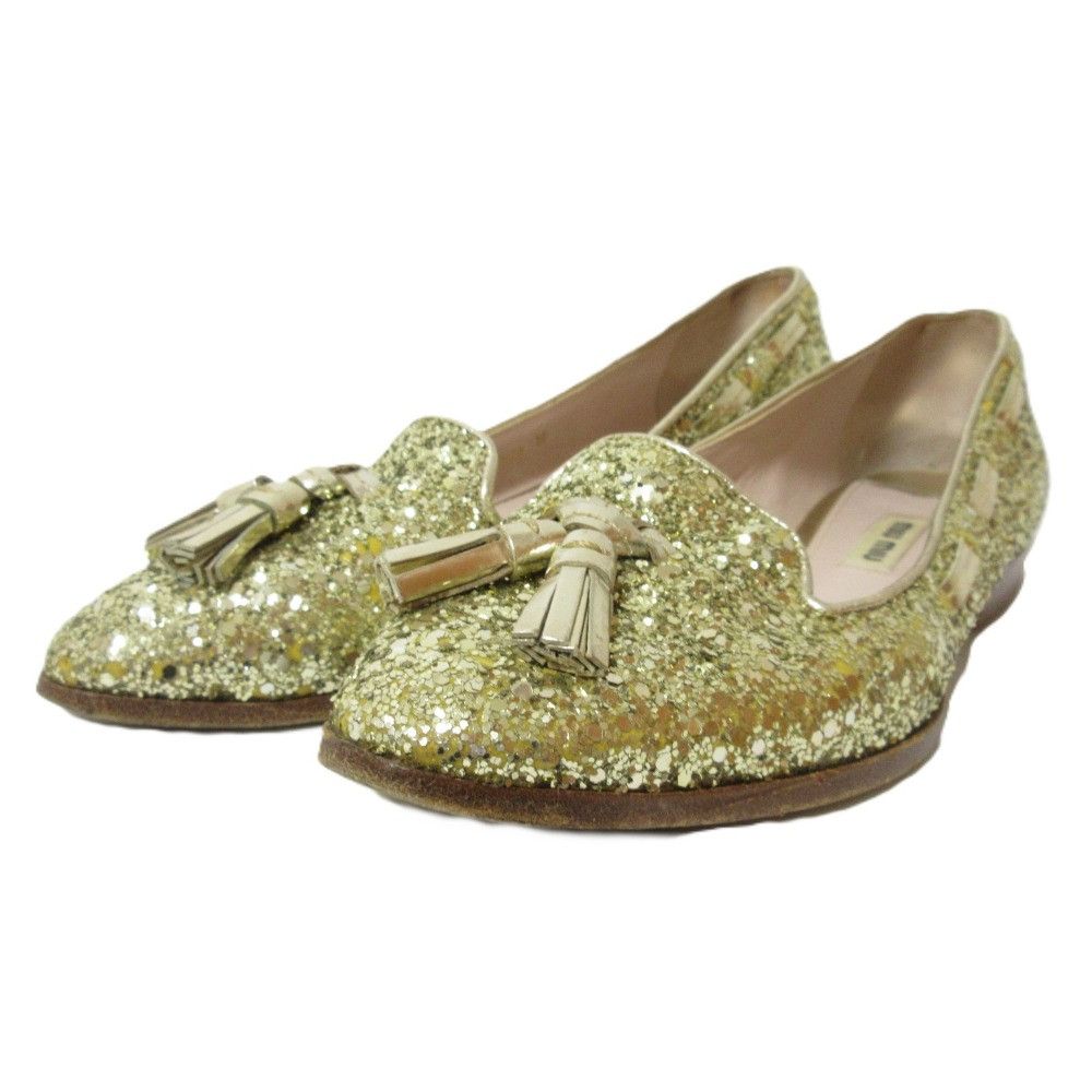 Miu Miu Miu Miu Miu Miu Glitter Tassel Flat Shoes Others Shoes DUTY FREE for USA Size ONE SIZE - 1 Thumbnail