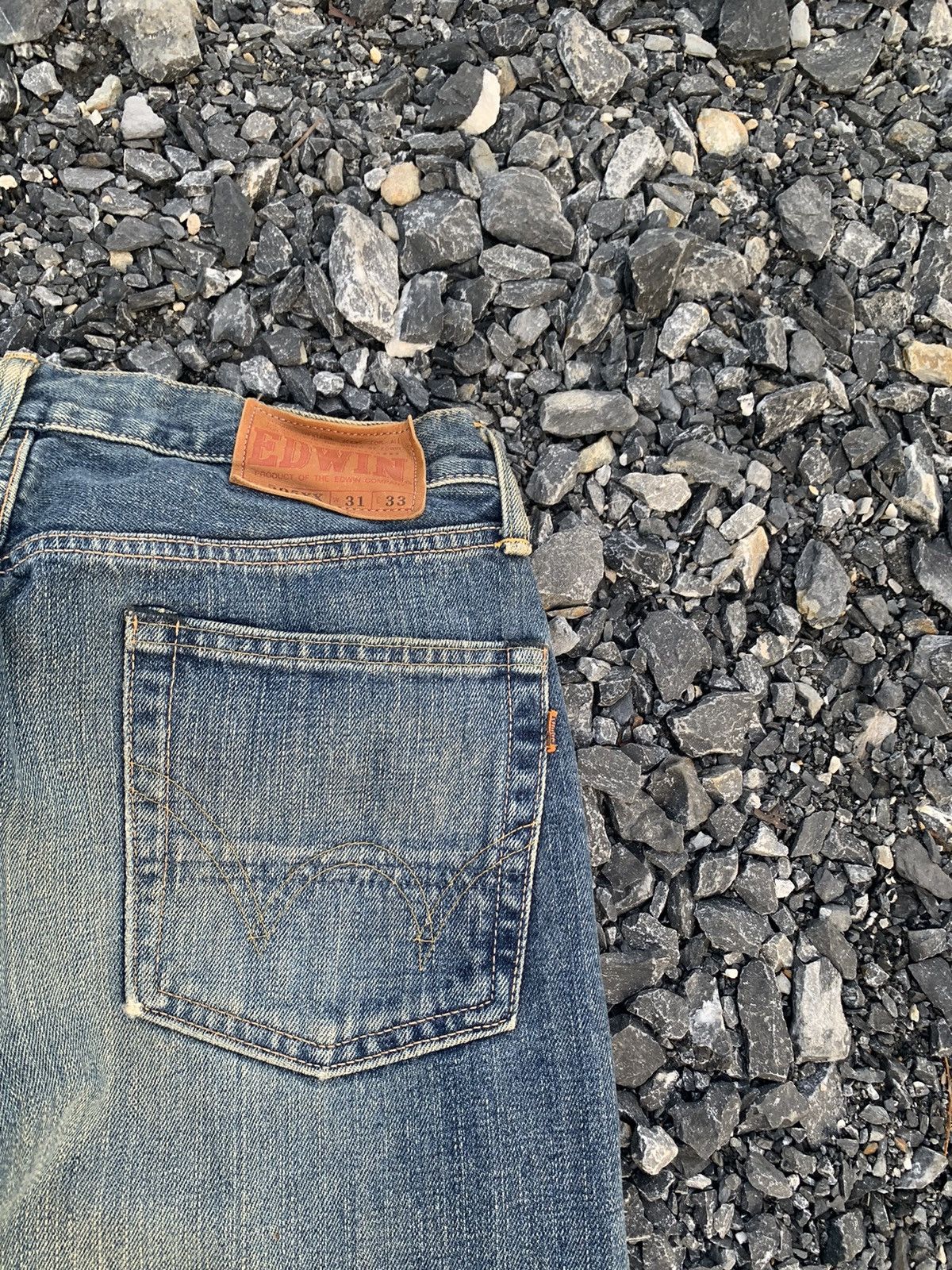Kapital VINTAGE EDWIN 505XX SELVEDGE RUSTY JAPANESE DISTRESSED DENIM Size US 31 - 15 Thumbnail