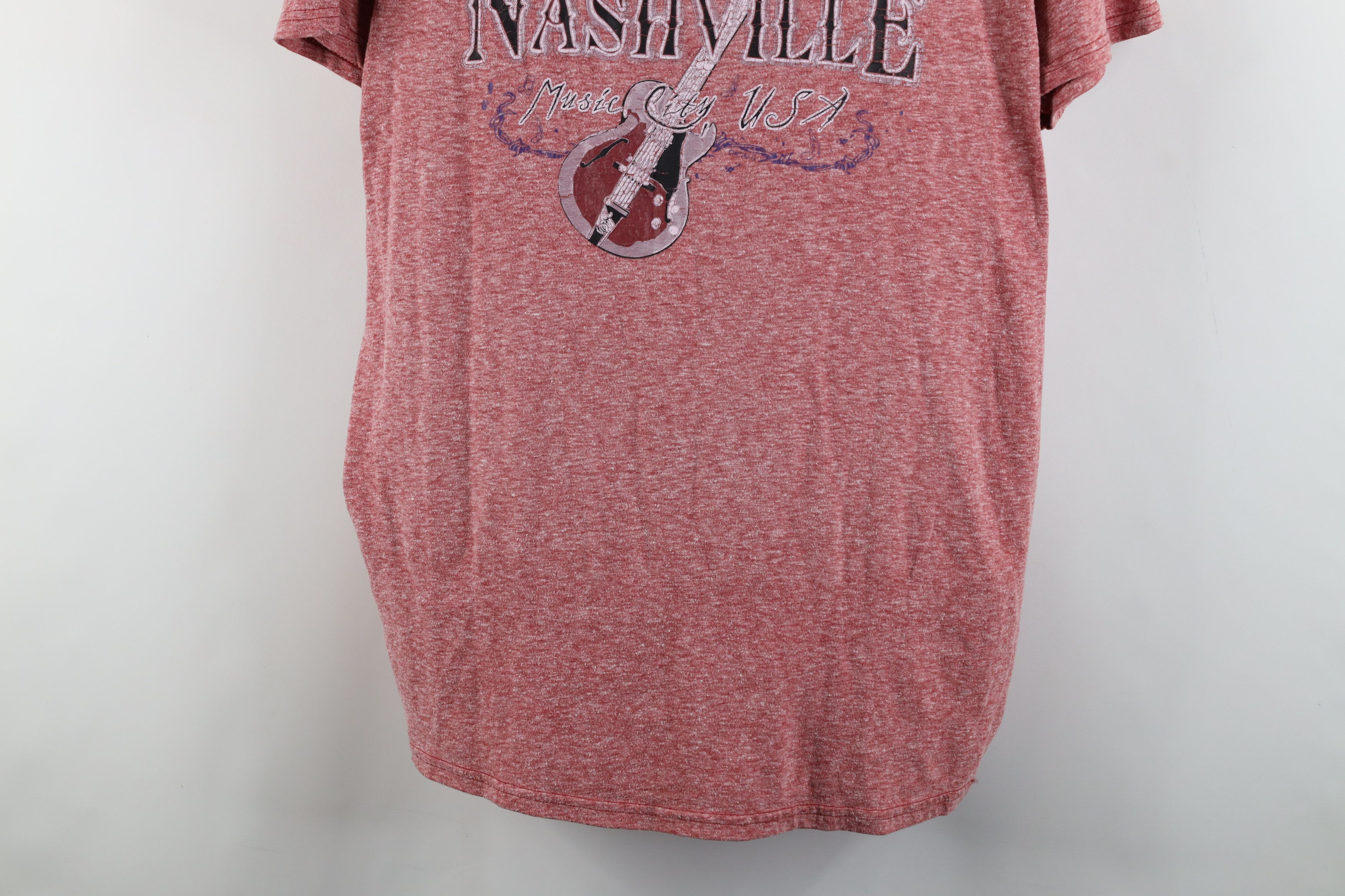 Vintage Vintage 90s Streetwear Nashville City Jersey Knit T-Shirt Size US L / EU 52-54 / 3 - 3 Thumbnail
