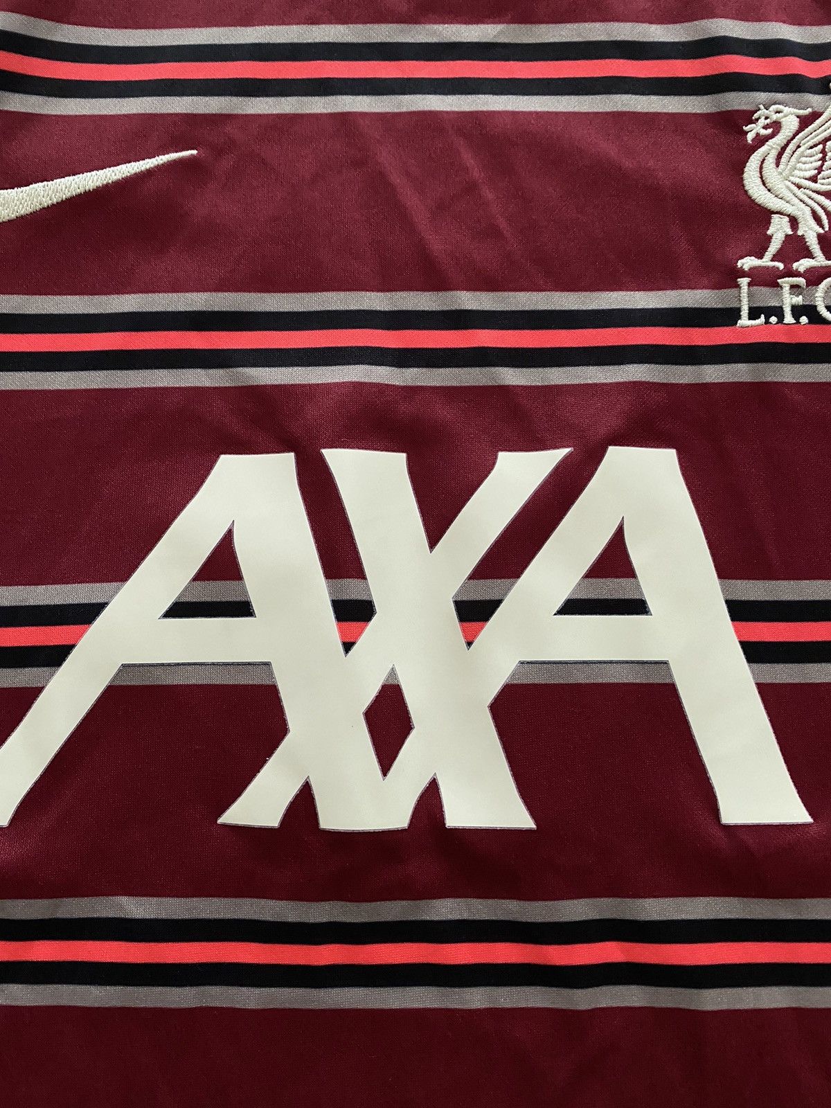 Nike × Vintage Nike Liverpool 2021/22 Football Training Shirt Red Striped Size US M / EU 48-50 / 2 - 7 Thumbnail