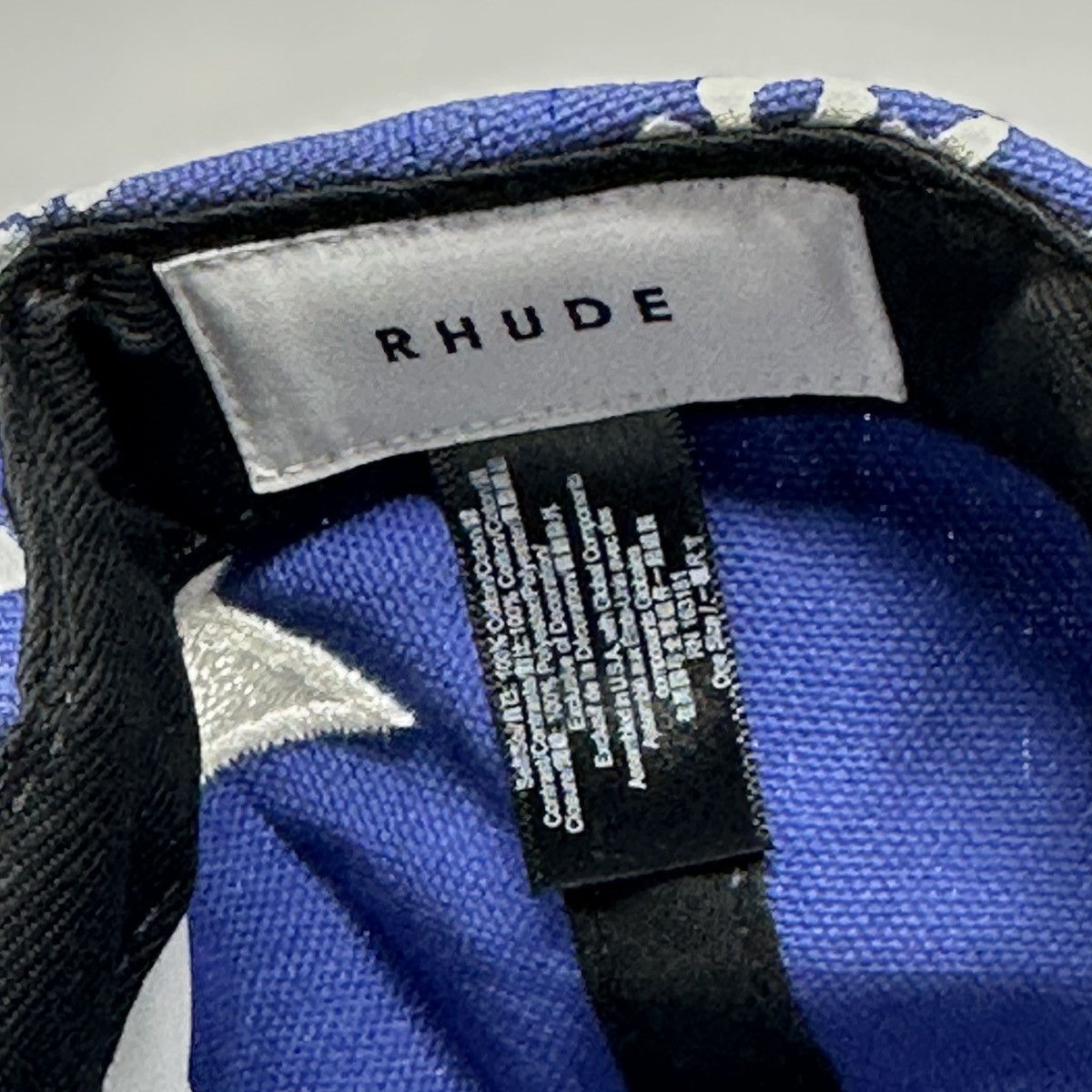 Rude Rhude Rhepurposed R Blue Bandana SnapBack Trucker Hat Cap Size ONE SIZE - 5 Thumbnail