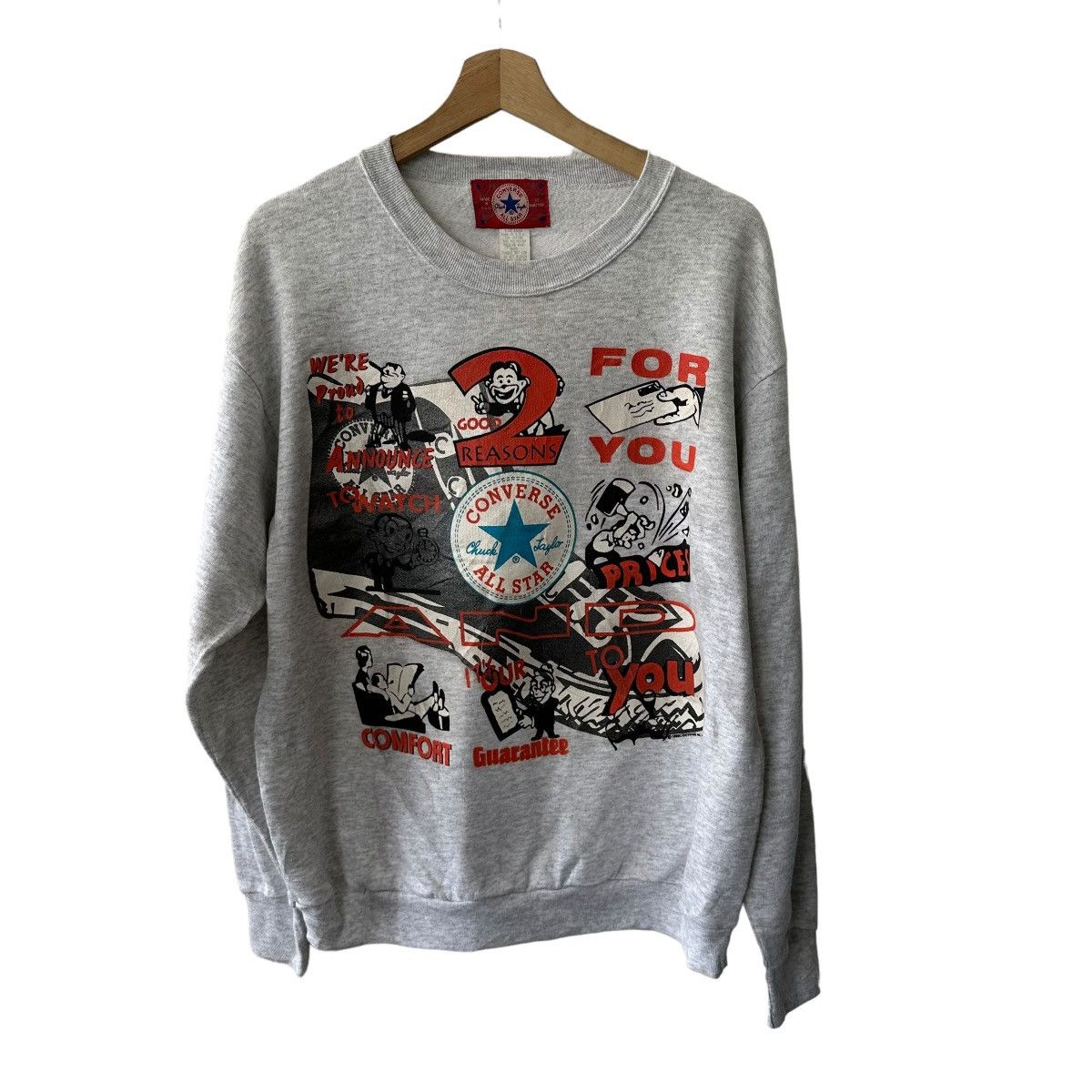 Converse × Vintage Converse 1993 promo sweater Size US L / EU 52-54 / 3 - 1 Thumbnail