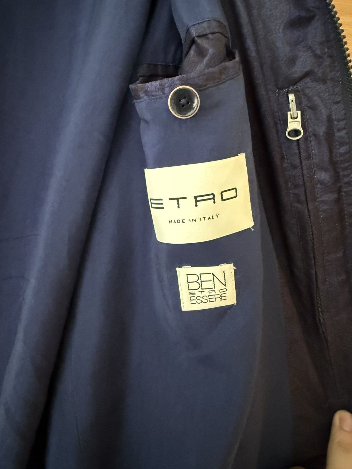Etro Men’s Etro Blue and Green Windbreaker Size US M / EU 48-50 / 2 - 6 Thumbnail