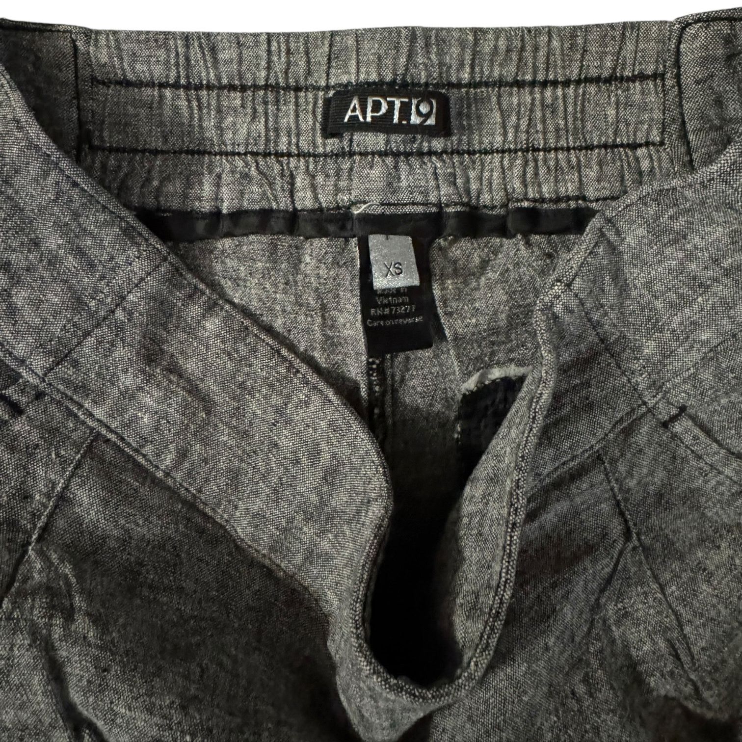 Apt. 9 Apt. 9 Light Gray Breathable Linen Boyfriend Shorts – XS Size 28" / US 6 / IT 42 - 2 Thumbnail
