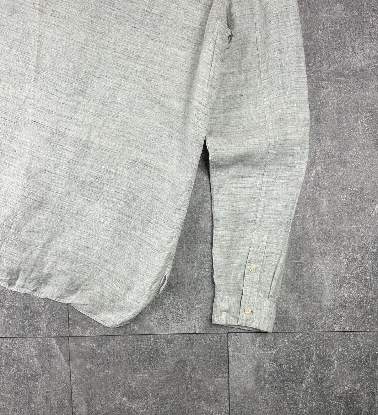 Allsaints Allsaints Oheka Linen Shirt Button Up Size US XL / EU 56 / 4 - 9 Thumbnail