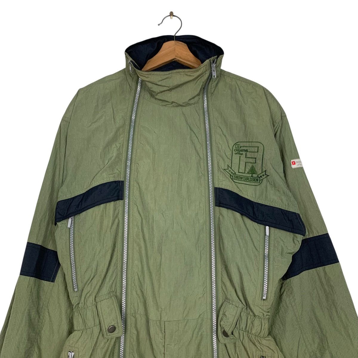 Japanese Brand CREATIVE OFFICE Snow Explosion Full Zip Coverall #2815-C127 Size US 32 / EU 48 - 2 Thumbnail