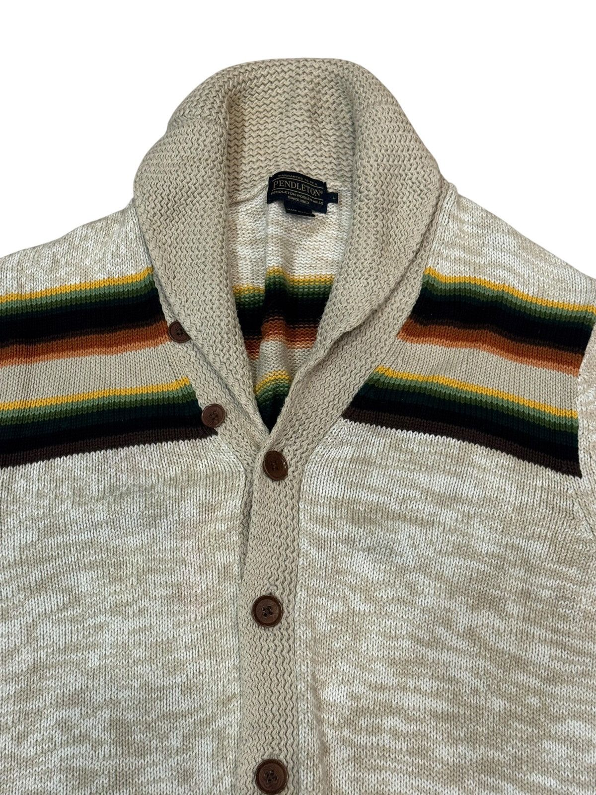 Pendleton Pendleton Jacquard Buttom Jumper Cardigan Sweater Large Size US L / EU 52-54 / 3 - 8 Thumbnail