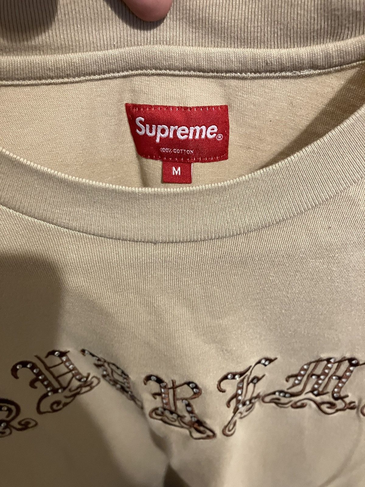 Supreme Supreme embroidered Studded tee Size US M / EU 48-50 / 2 - 3 Thumbnail