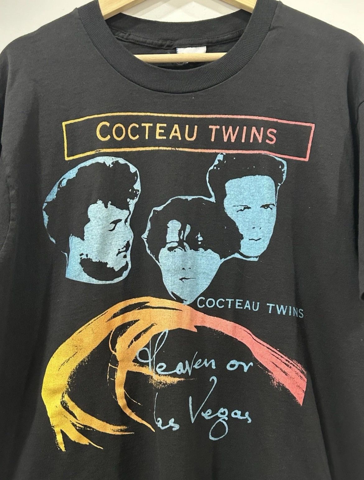 Band Tees *RARE* Vintage 1990 Cocteau Twins Heaven Or Las Vegas Shirt Size US XL / EU 56 / 4 - 3 Thumbnail