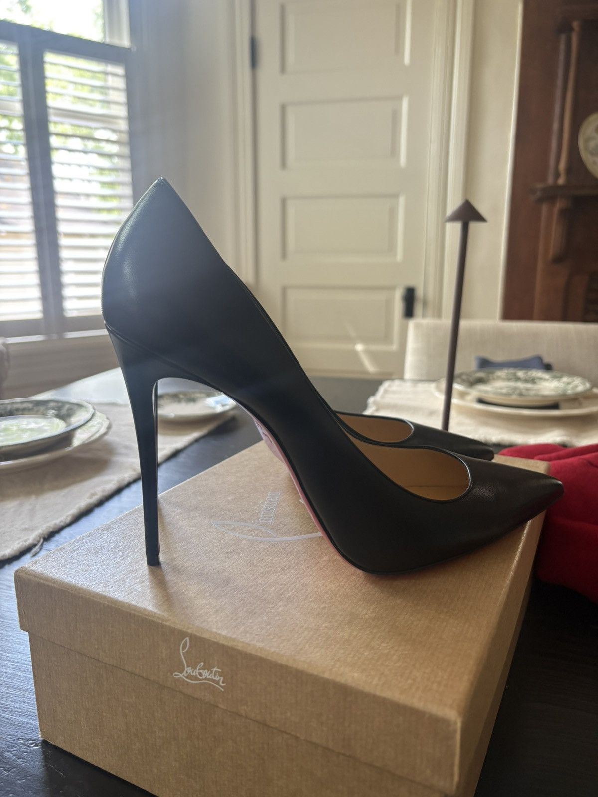 Christian Louboutin Kate 100 Leather Pump Size US 11 / IT 41 - 2 Thumbnail