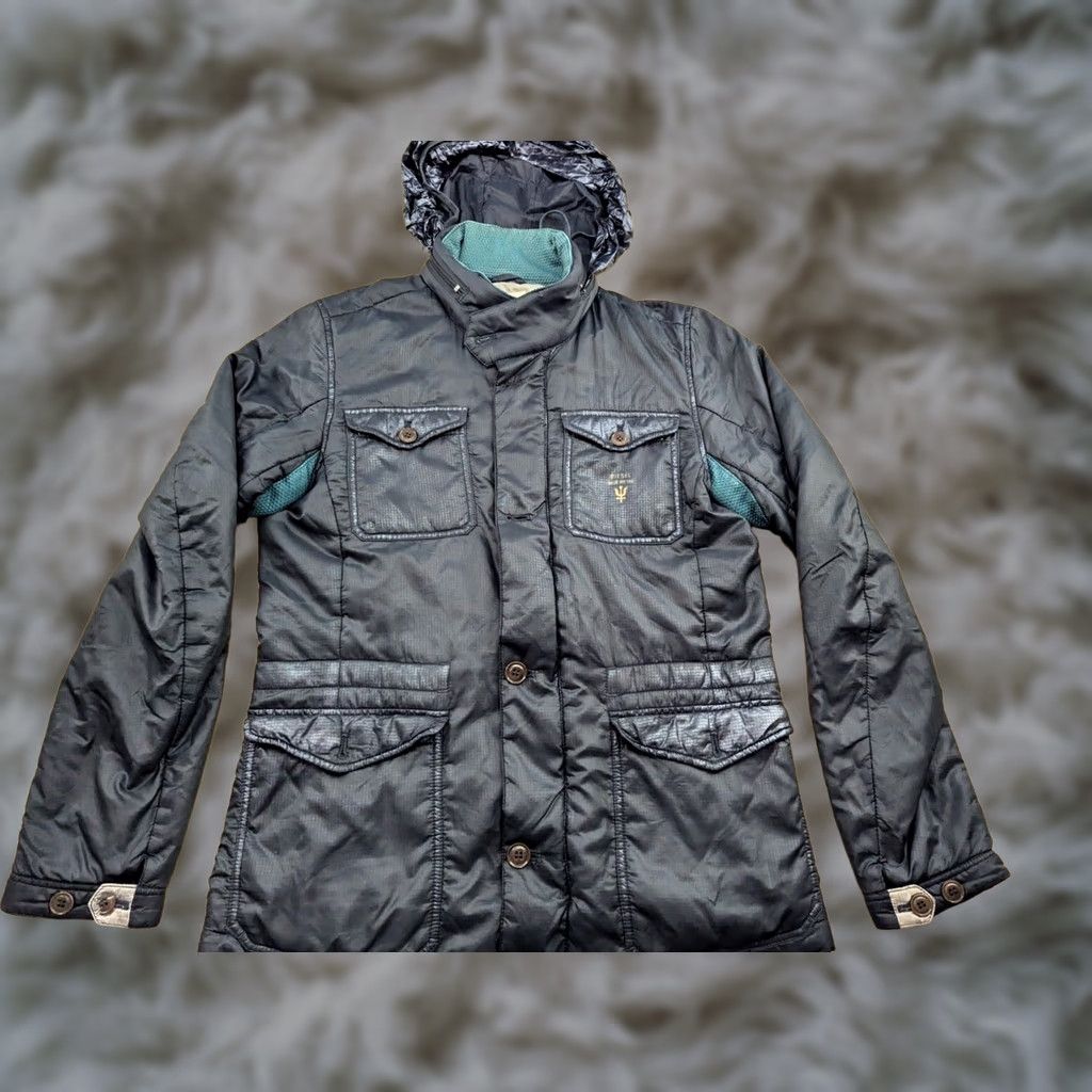 Diesel Diesel Jacket Mens Size S Green Hooded Full Zip Bomber Jacket"} Size US S / EU 44-46 / 1 - 1 Thumbnail
