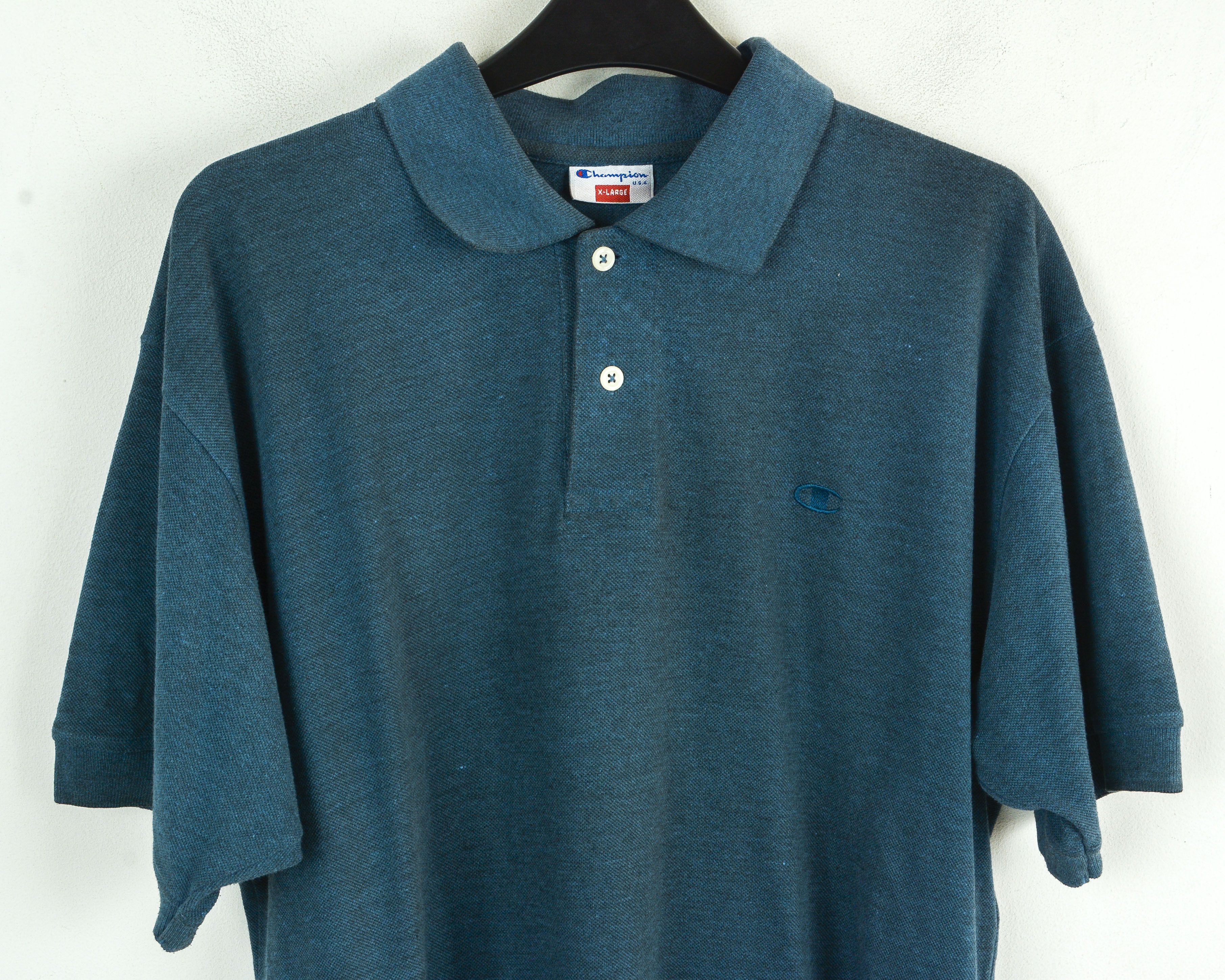 Champion Champion Polo Shirt Short Sleeved Cotton Golf USA Size US XL / EU 56 / 4 - 2 Thumbnail