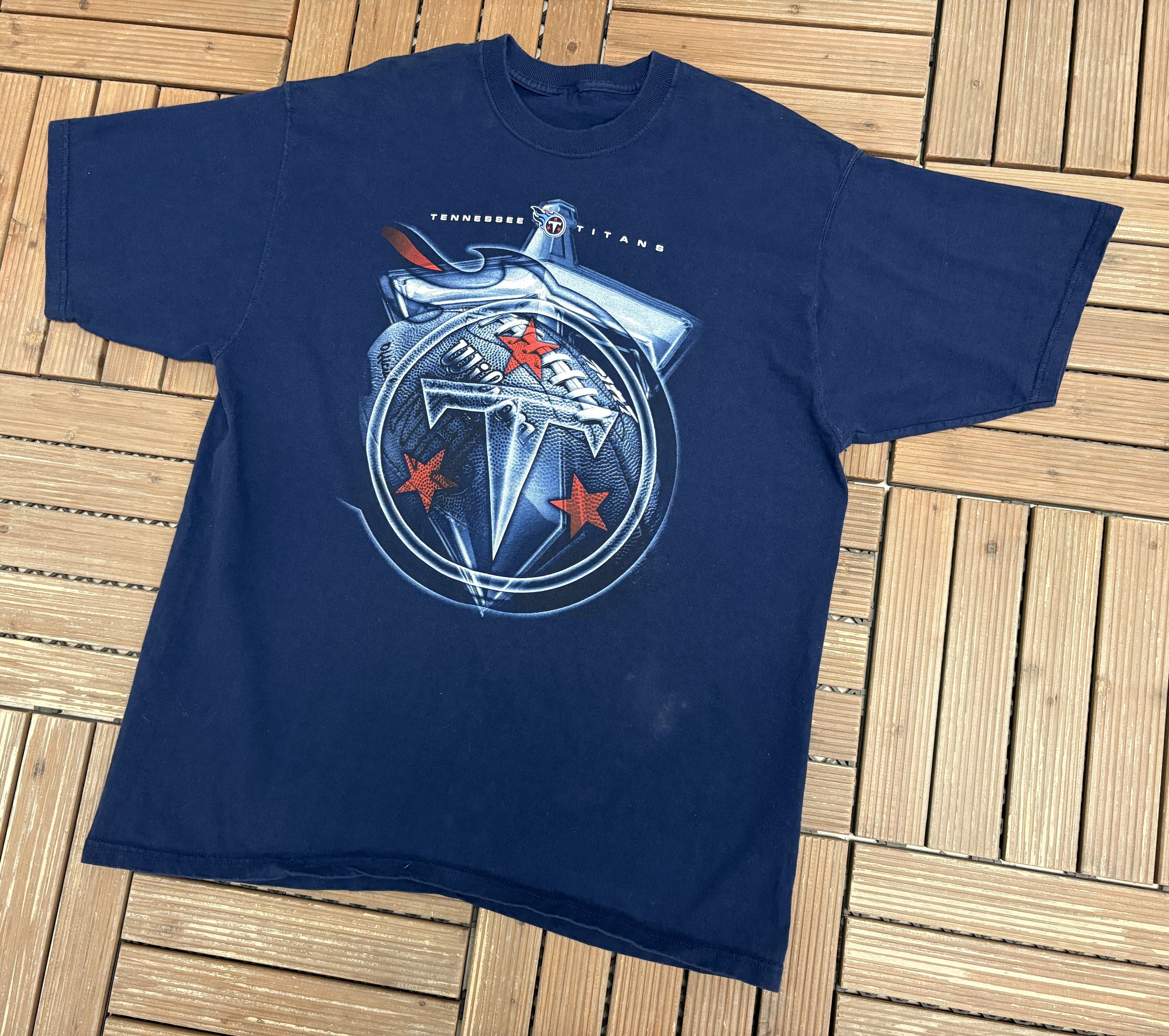 Vintage Tennessee Titans Vintage Blue T-Shirt Tee Size US XL / EU 56 / 4 - 3 Thumbnail