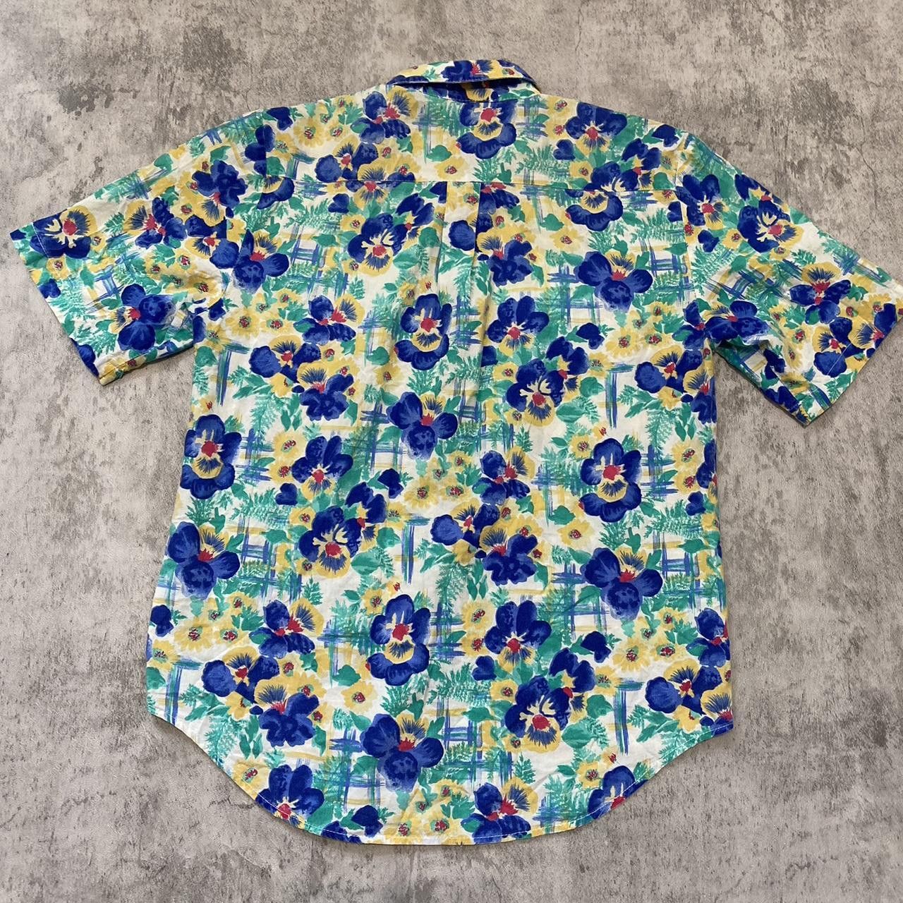 Other Floral Hawaiian shirt with blue, yellow, and white Size US S / EU 44-46 / 1 - 2 Thumbnail