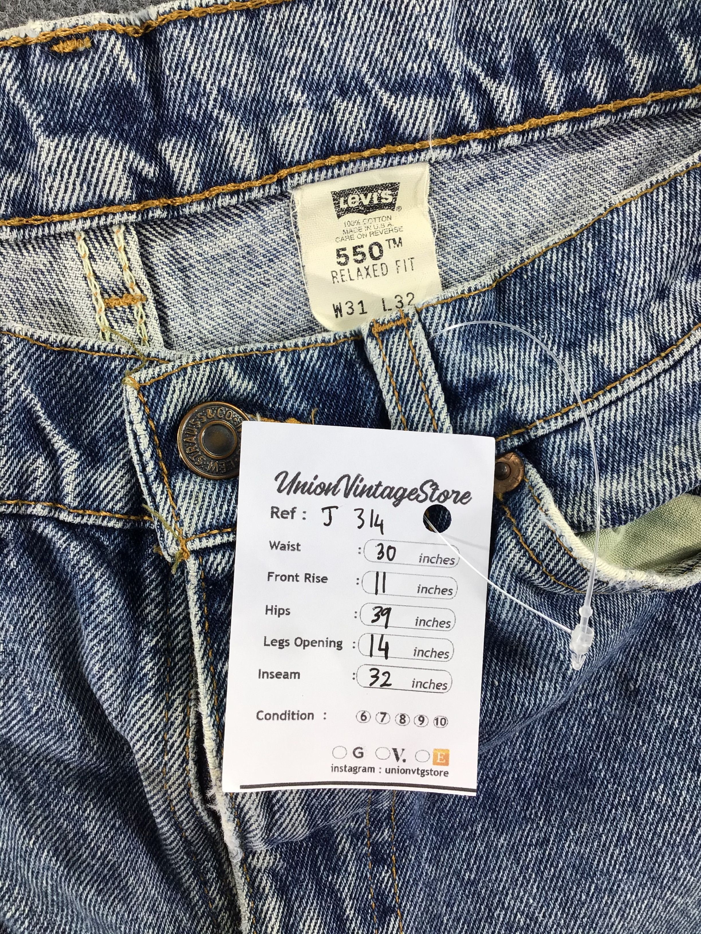 Levi's Vintage Levis 550 Orange Tab Jeans-J314 Size US 30 / EU 46 - 10 Thumbnail