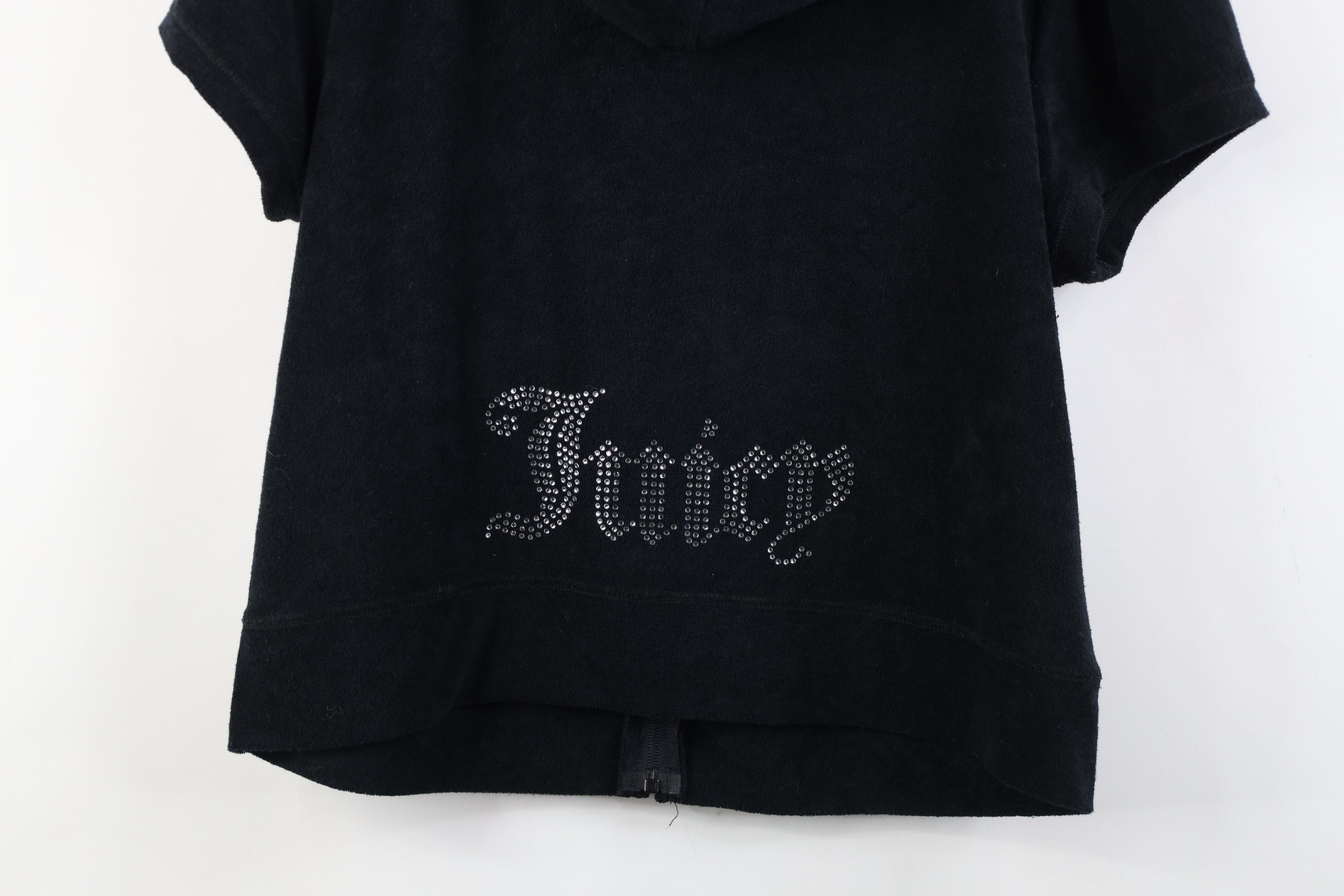 Juicy Couture Vintage 90s Y2K Juicy Couture Terry Cloth Sequin Hoodie Size XL / US 12-14 / IT 48-50 - 14 Thumbnail