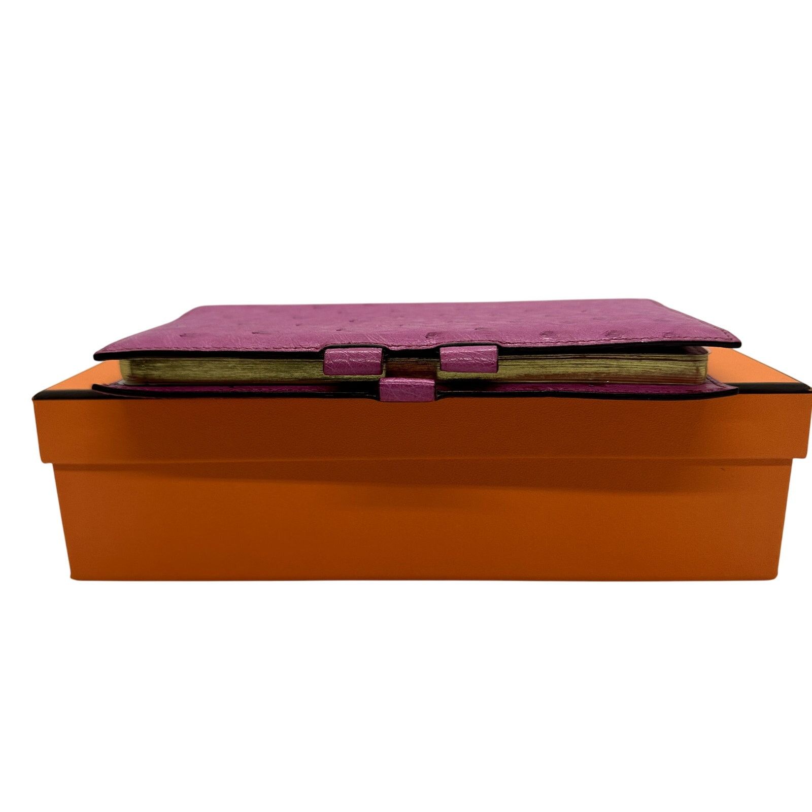 Hermes HERMES Globetrotter NotebookAgenda Ostrich Pink-RARE EUCwbox Size ONE SIZE - 8 Thumbnail